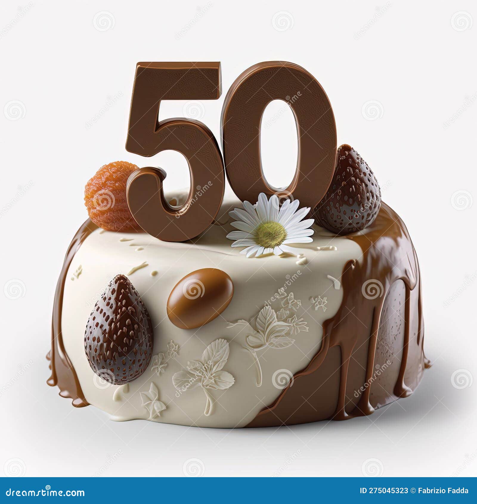 Bolo de aniversário de 50 anos para mulheres · Creative Fabrica