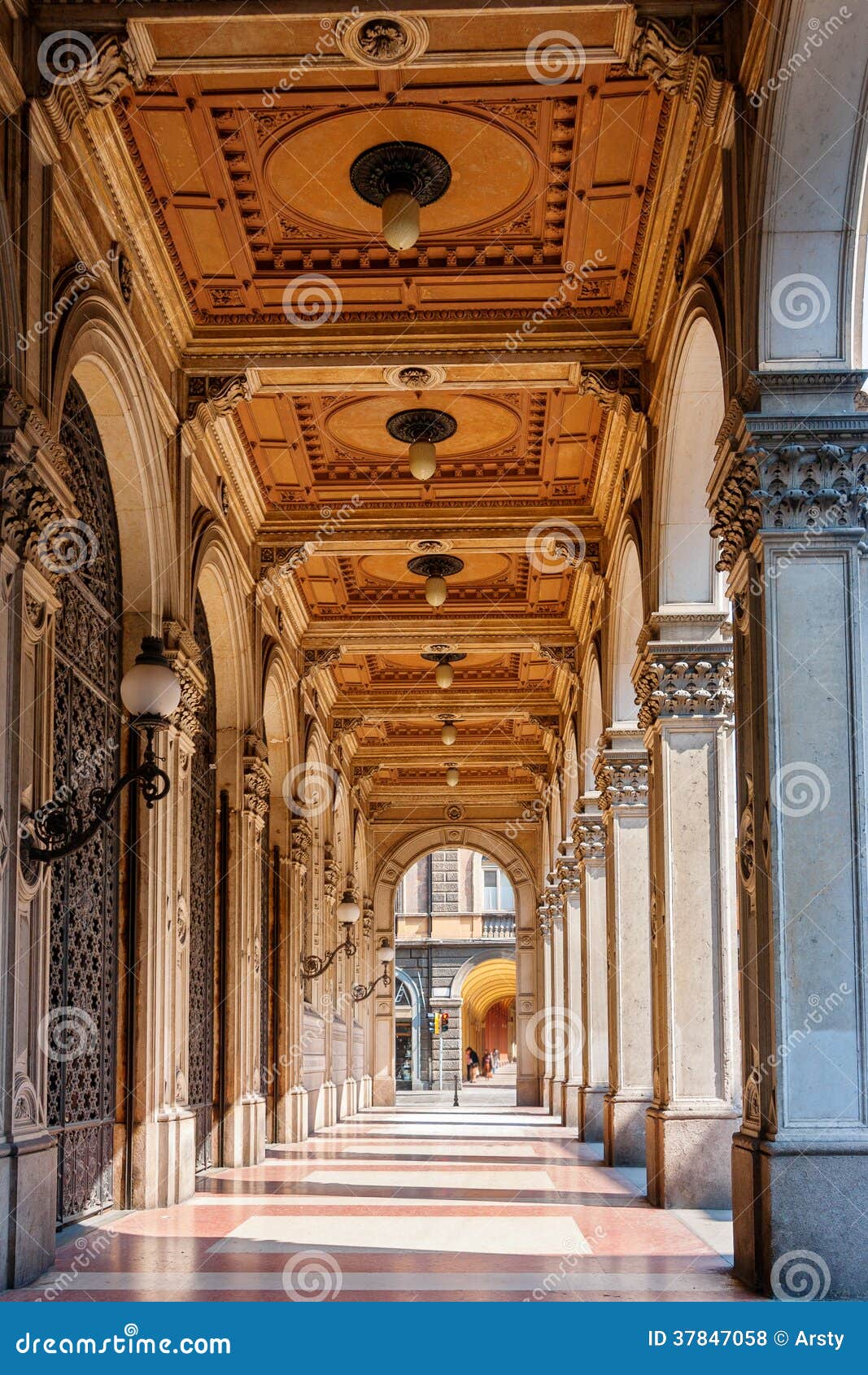 bologna arcades. italy