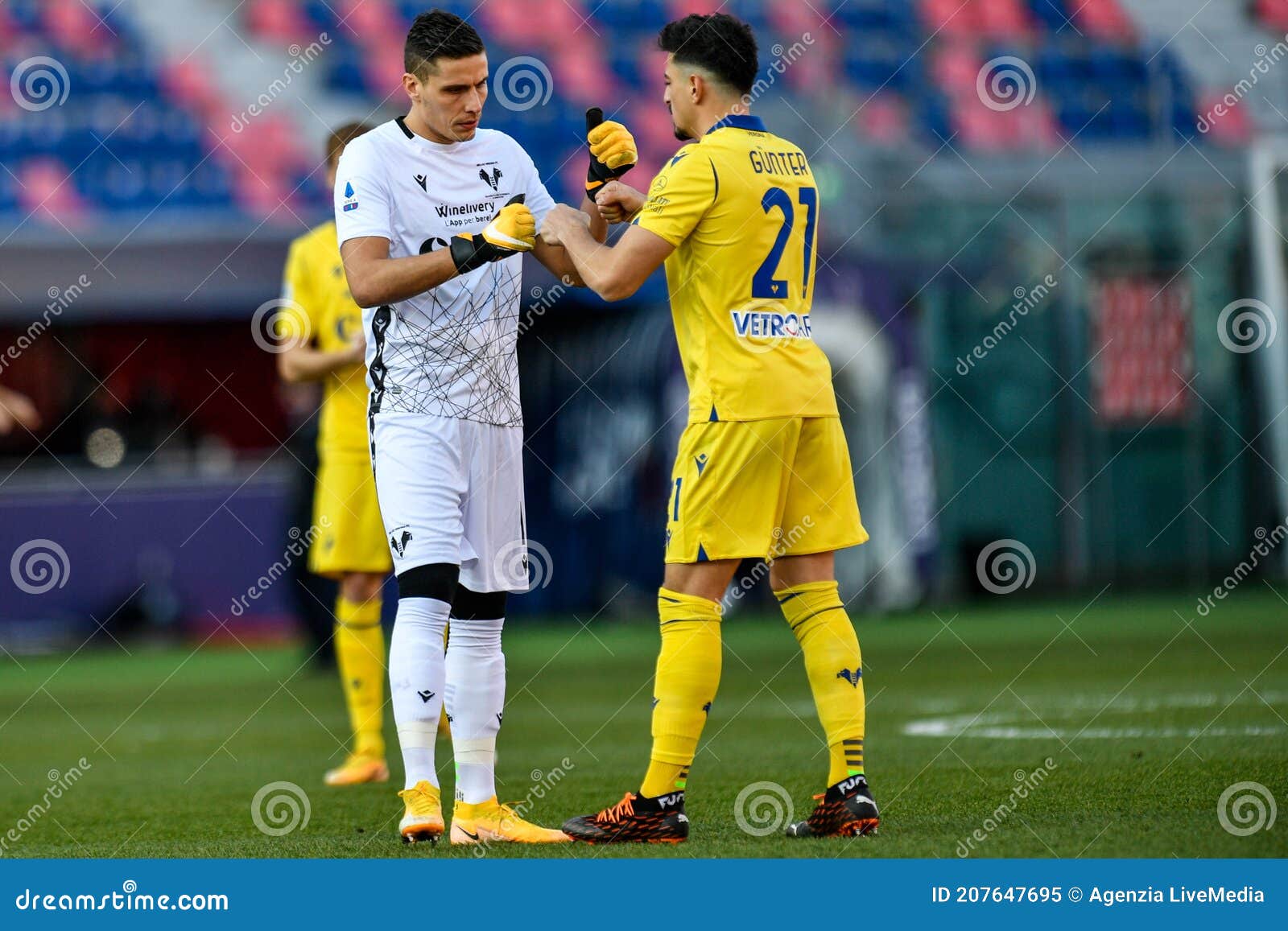 Bologna Fc Vs Hellas Verona Imagem Editorial - Imagem de grande