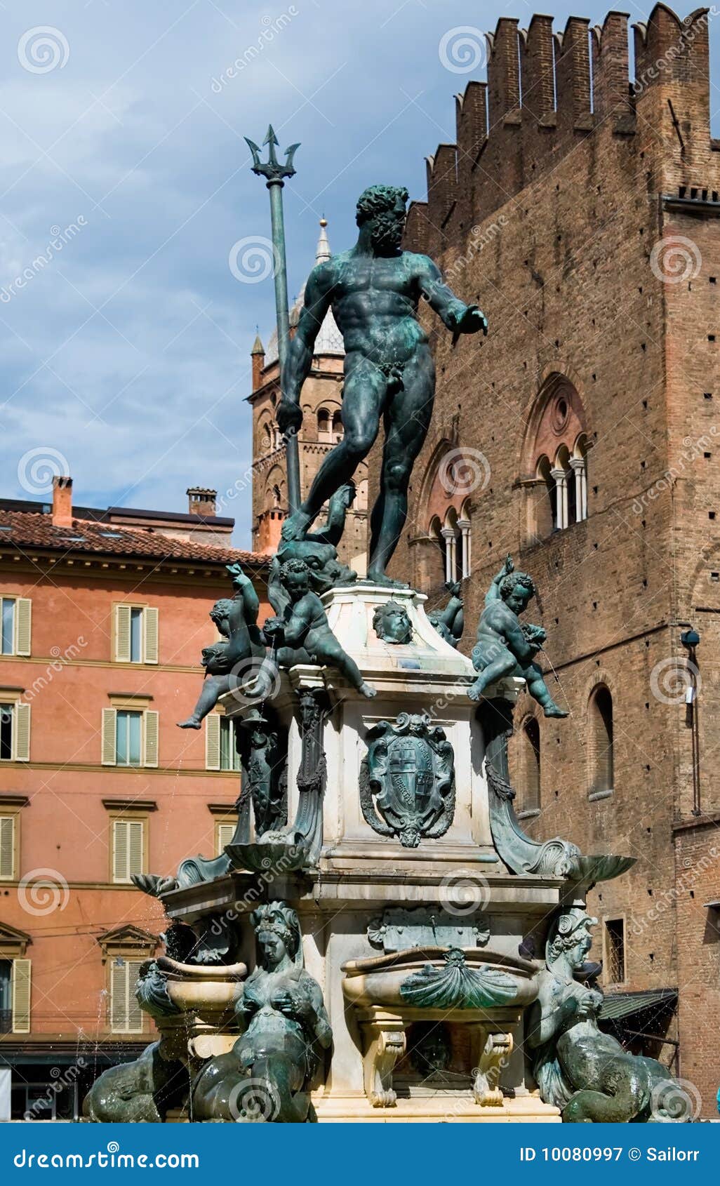Bologna fountain stock image. Image of europe, fountain 10080997