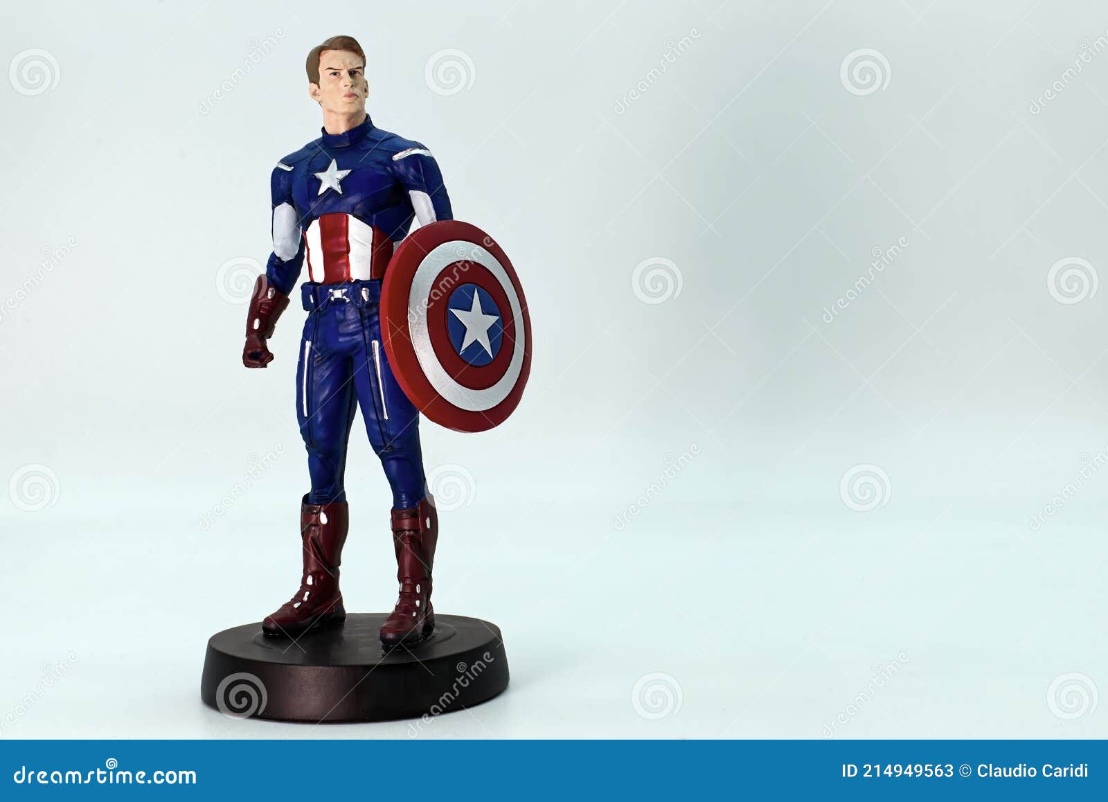 Captain America Action Figure Isolated on White Background. Editorial Stock  Photo - Image of film, culture: 214949563