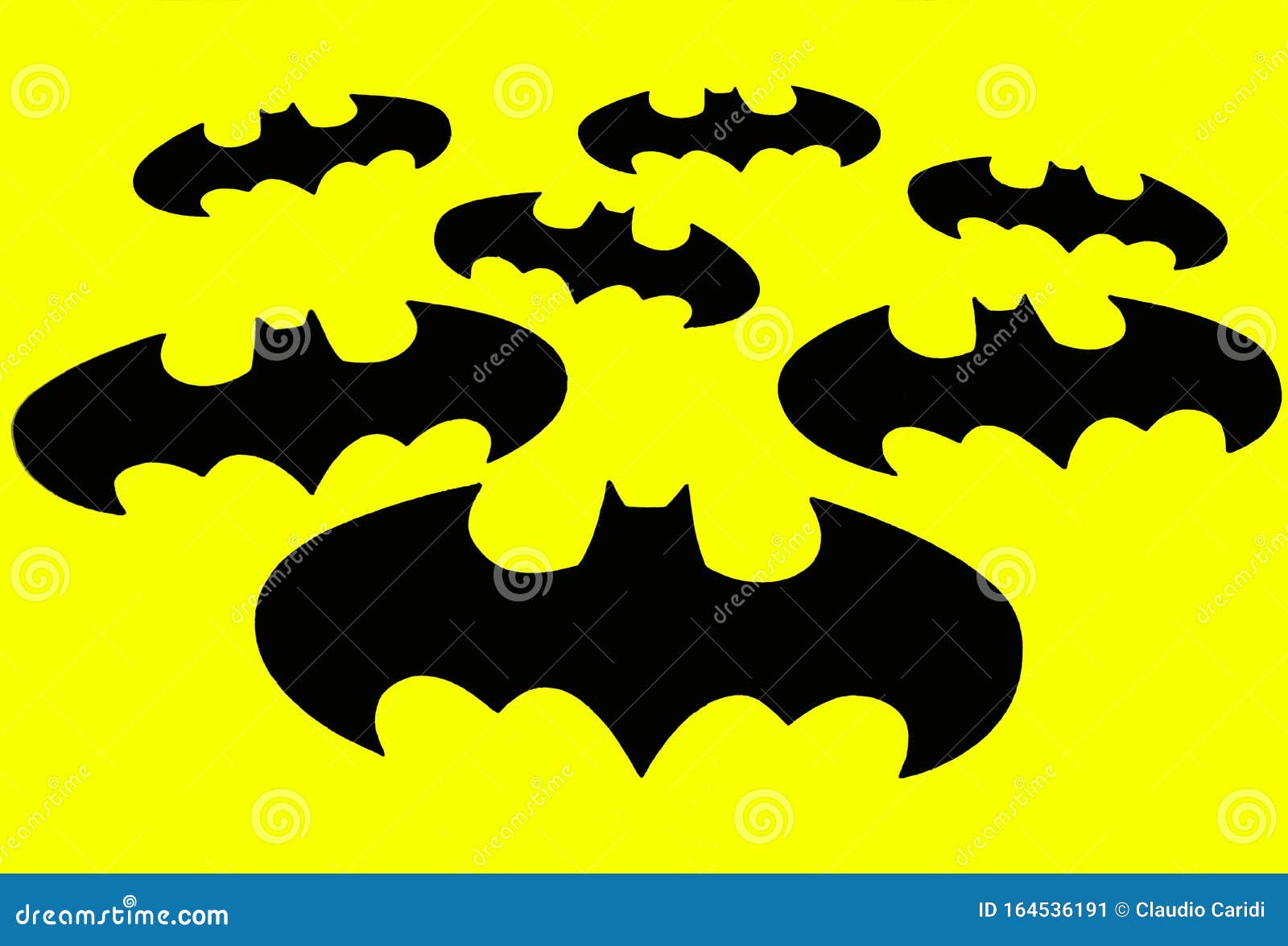 Bologna / Italy - November 11, 2019: the Batman Sign on Yellow Background  To Celebrate the Batmans 80th Birthday. Editorial Photo - Image of  background, berlin: 164536191