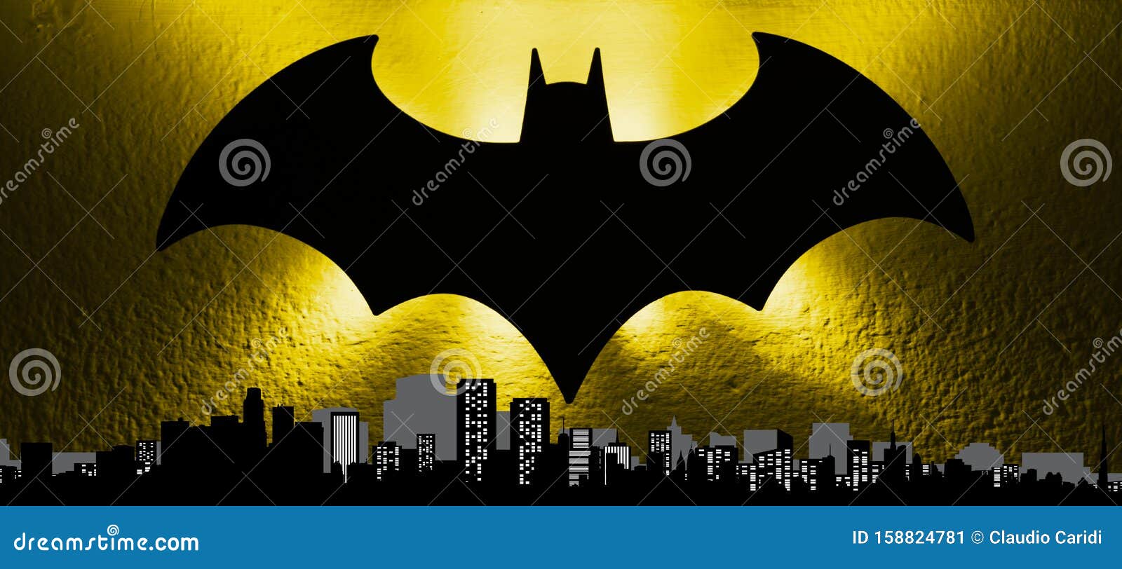 Bologna / Italy - September 18, 2019: the Bat Signal Light from the Gotham  Cityscape To Celebrate the Batman`s 80th Birthday. Editorial Photo - Image  of caped, comic: 158824781