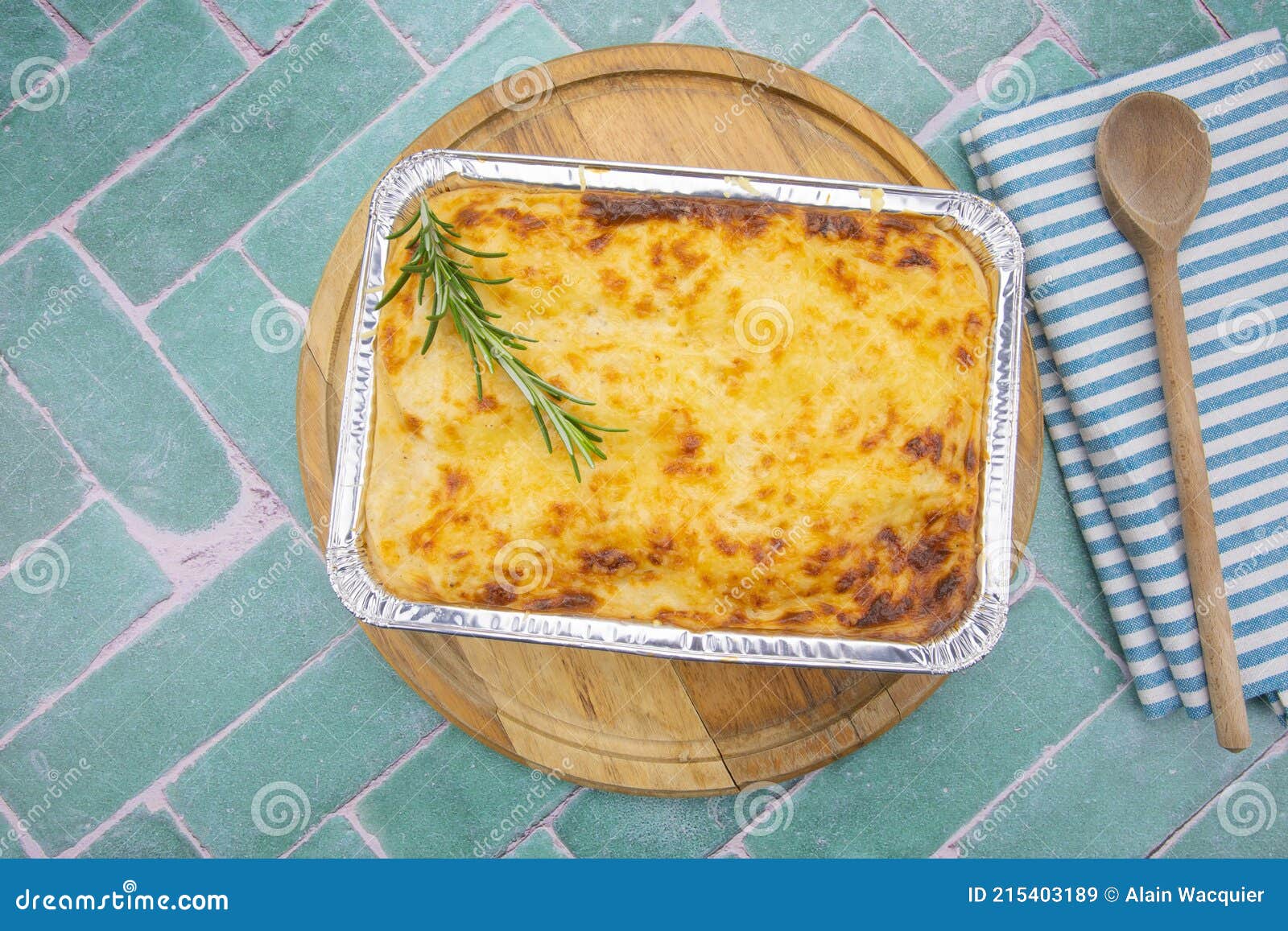 Bolognese Lasagna Dish on a Table Stock Image Image of cuisine, baked
