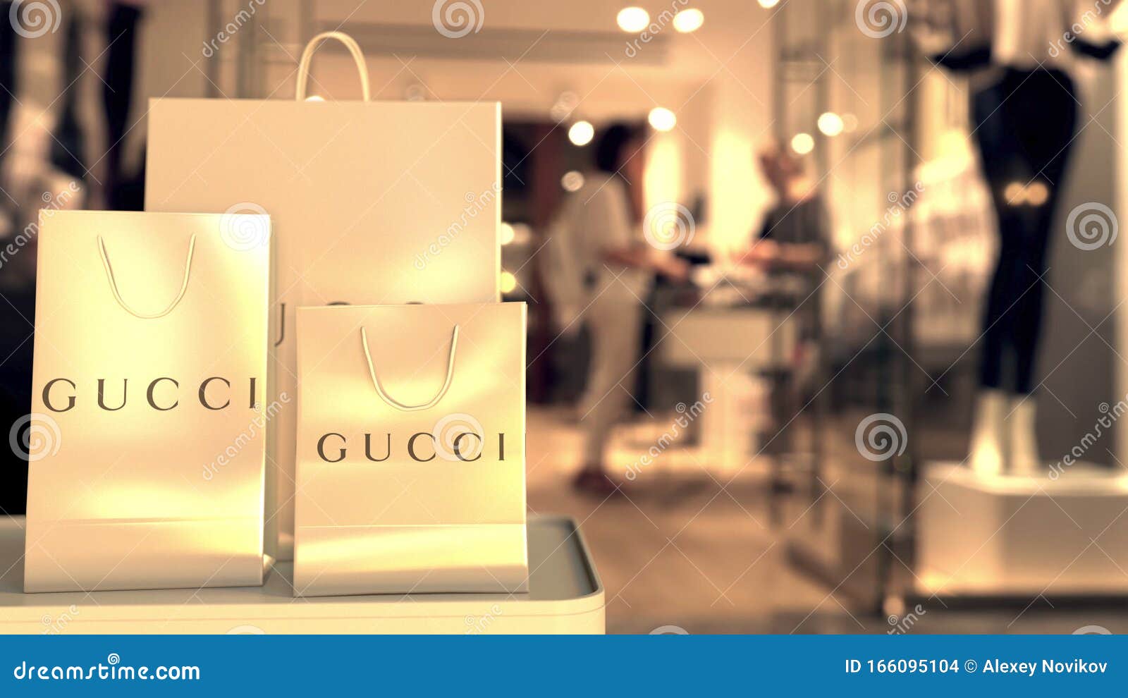 Bolsas De Compras Con El Logo De Gucci Representación 3D Relacionada Con  Las Compras Editoriales Imagen de archivo editorial - Imagen de comercio,  desgaste: 166095104