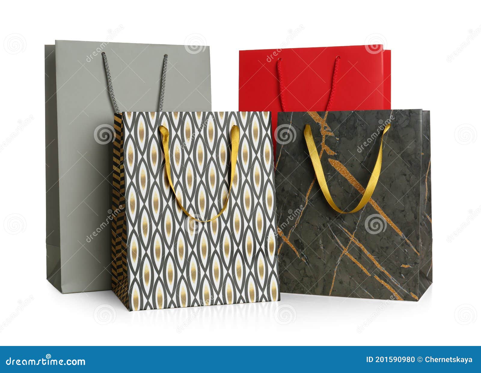 núcleo guirnalda Lijadoras Bolsas De Papel De Regalo Elegantes Aisladas En Blanco Foto de archivo -  Imagen de objeto, hermoso: 201590980