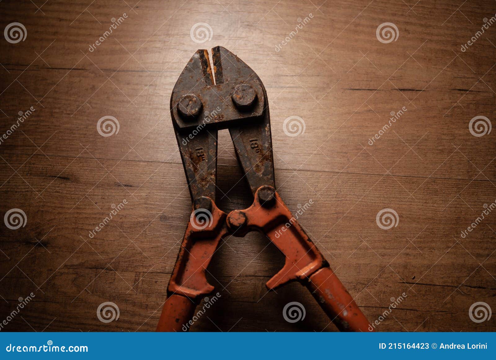 Bolt Cutter or Bolt Cropper.hardware Store and Manual Work Tools Concept. Tool Used for Cutting