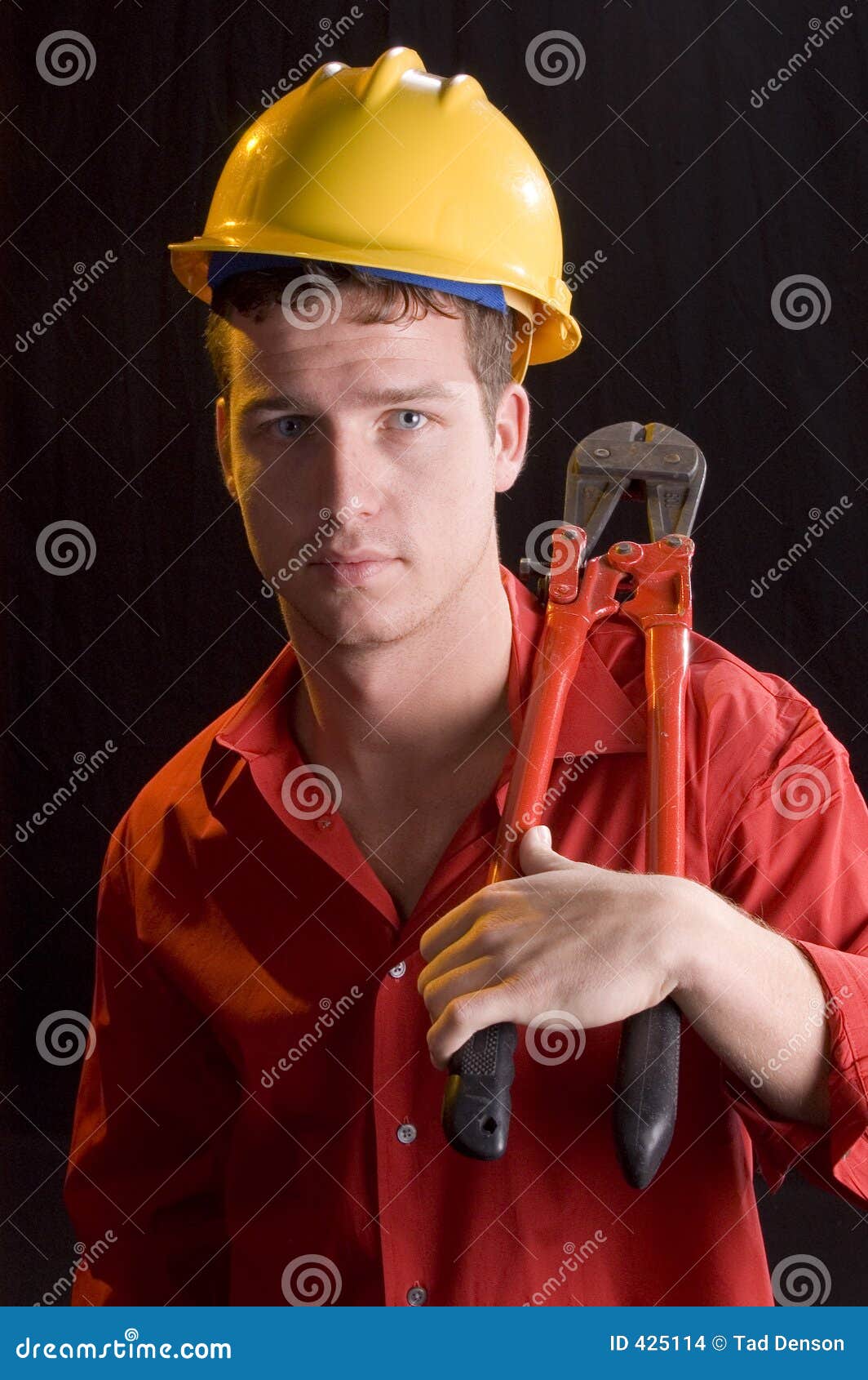 BOLT CUTTER MAN stock photo. Image of cool, tone, male 425114