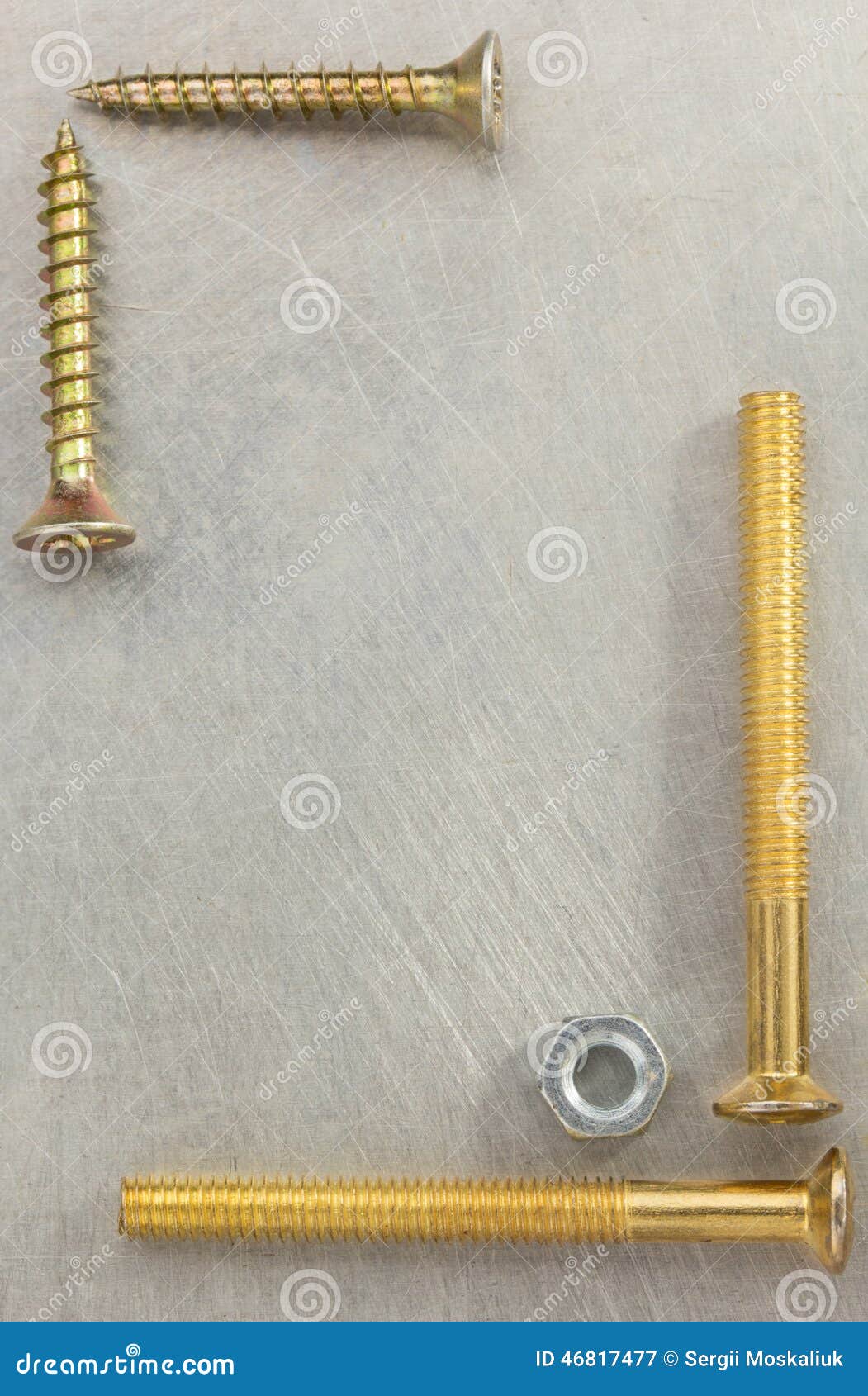 Bolt, Screws and Nuts Tool at Metal Stock Image Image of supplies