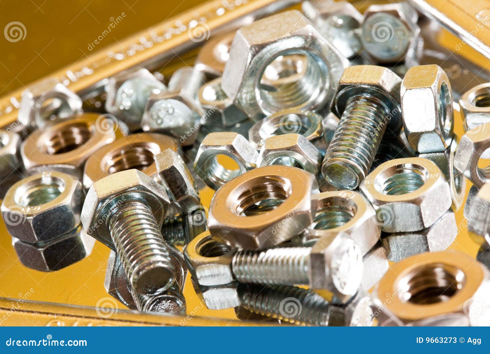 Bolt and wrench stock image. Image of fasteners, tool 9663273
