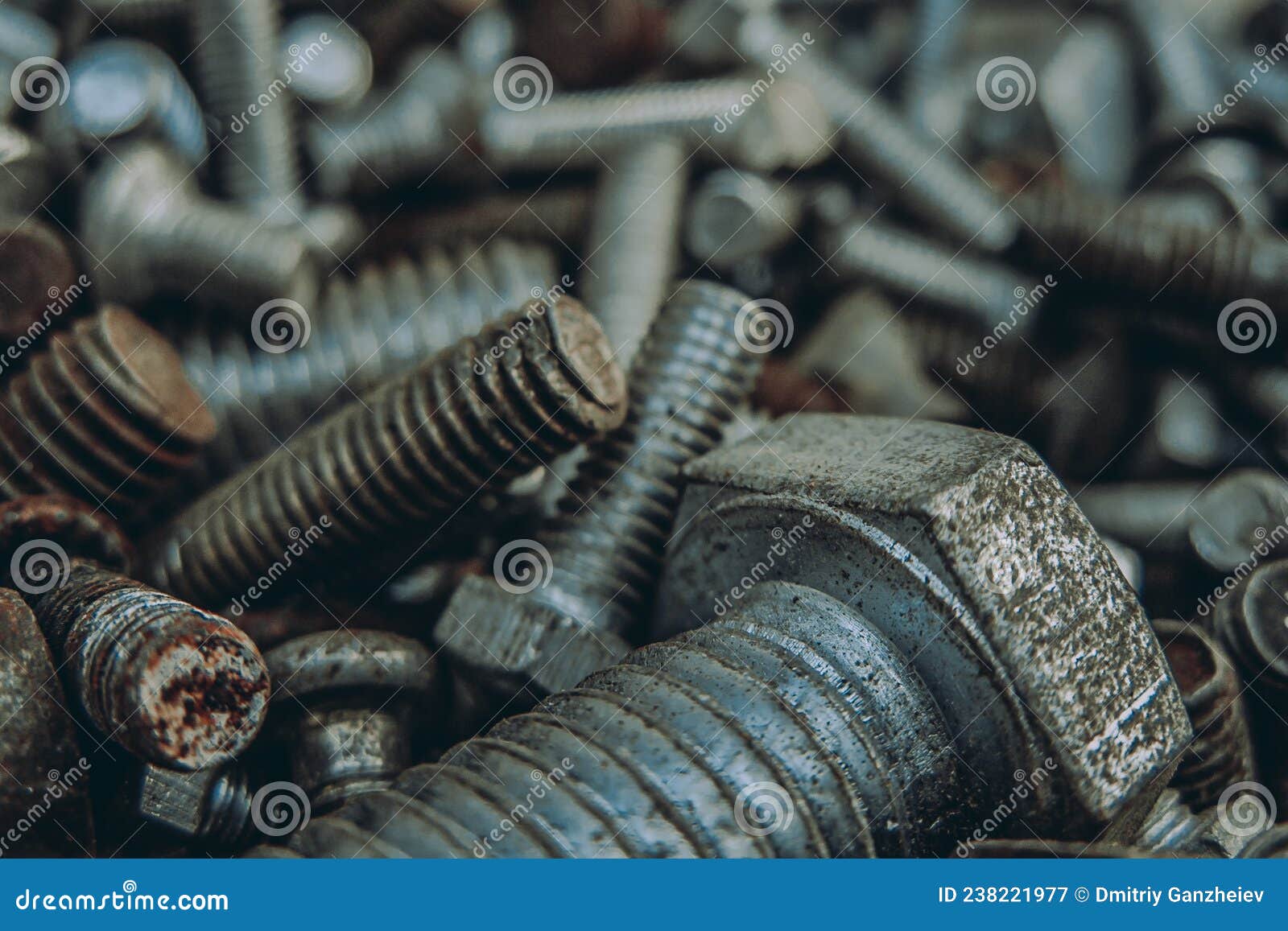 Bolts of different sizes stock image. Image of machinery 238221977