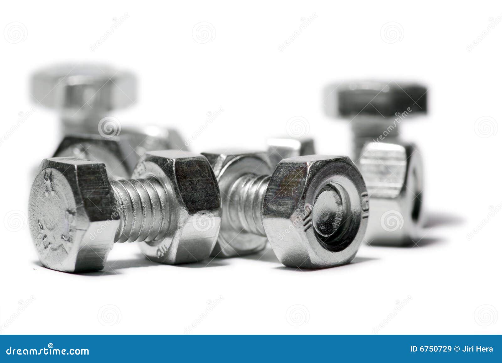 Bolts and nuts stock image. Image of connection, tool 6750729