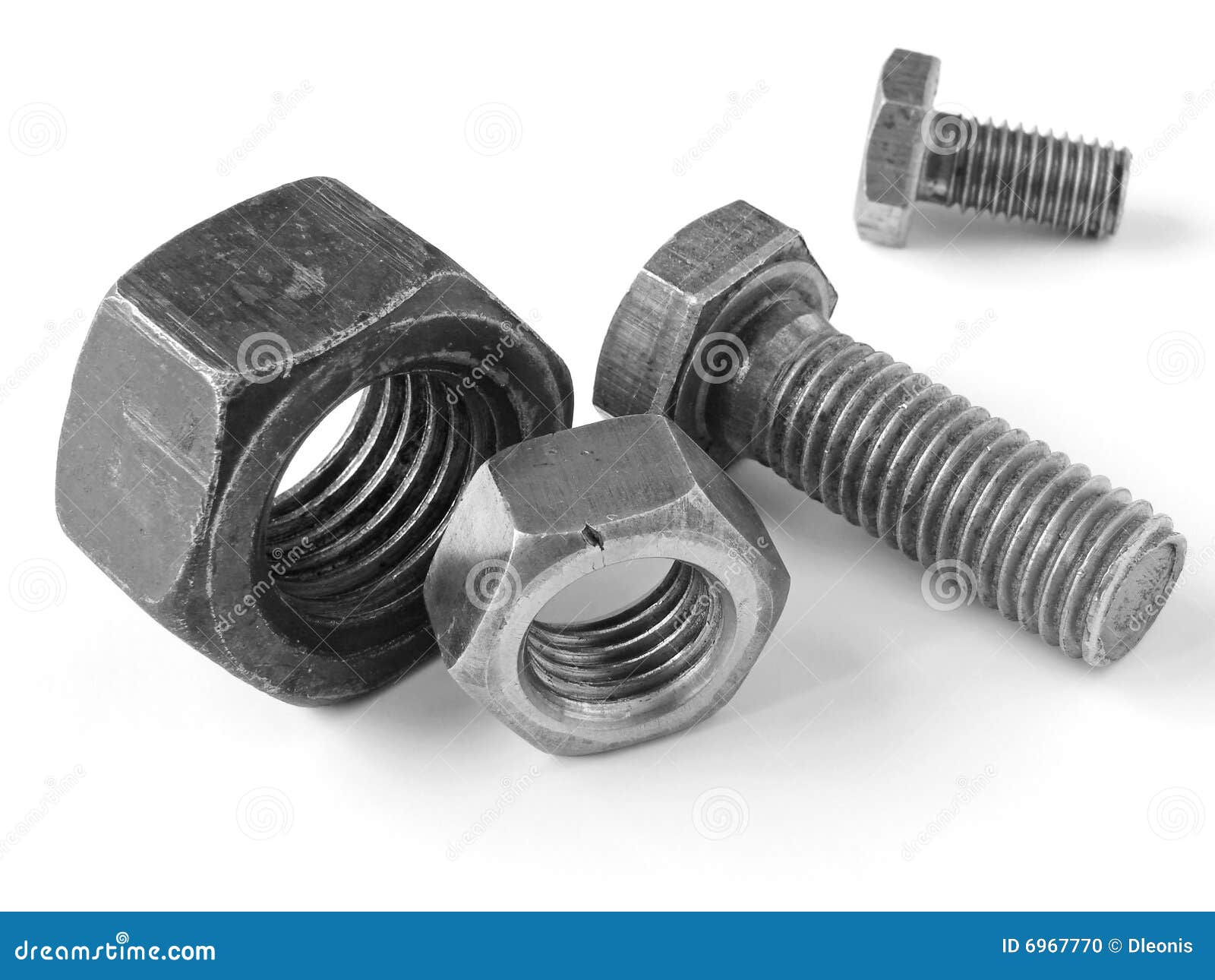 Bolts and nuts stock photo. Image of metal, construction 6967770