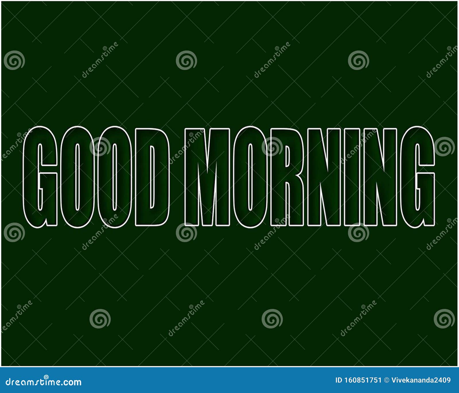 Bom Dia, Escrito-branco Colorido-inglês-texto Com Verde-fundo Ilustração  Stock - Ilustração de projeto, azul: 160851751