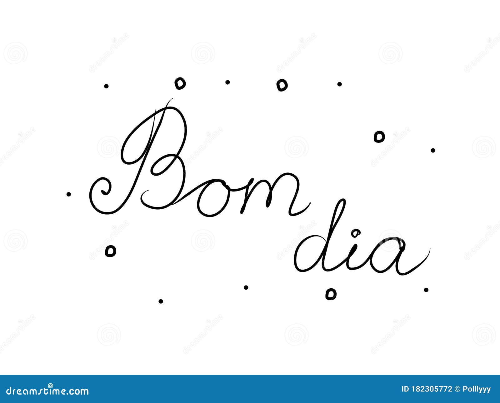 Bom Dia Phrase Handwritten with a Calligraphy Brush. Good Morning in  Portuguese. Modern Brush Calligraphy. Isolated Word Black Stock Vector -  Illustration of calligraphy, black: 182305772