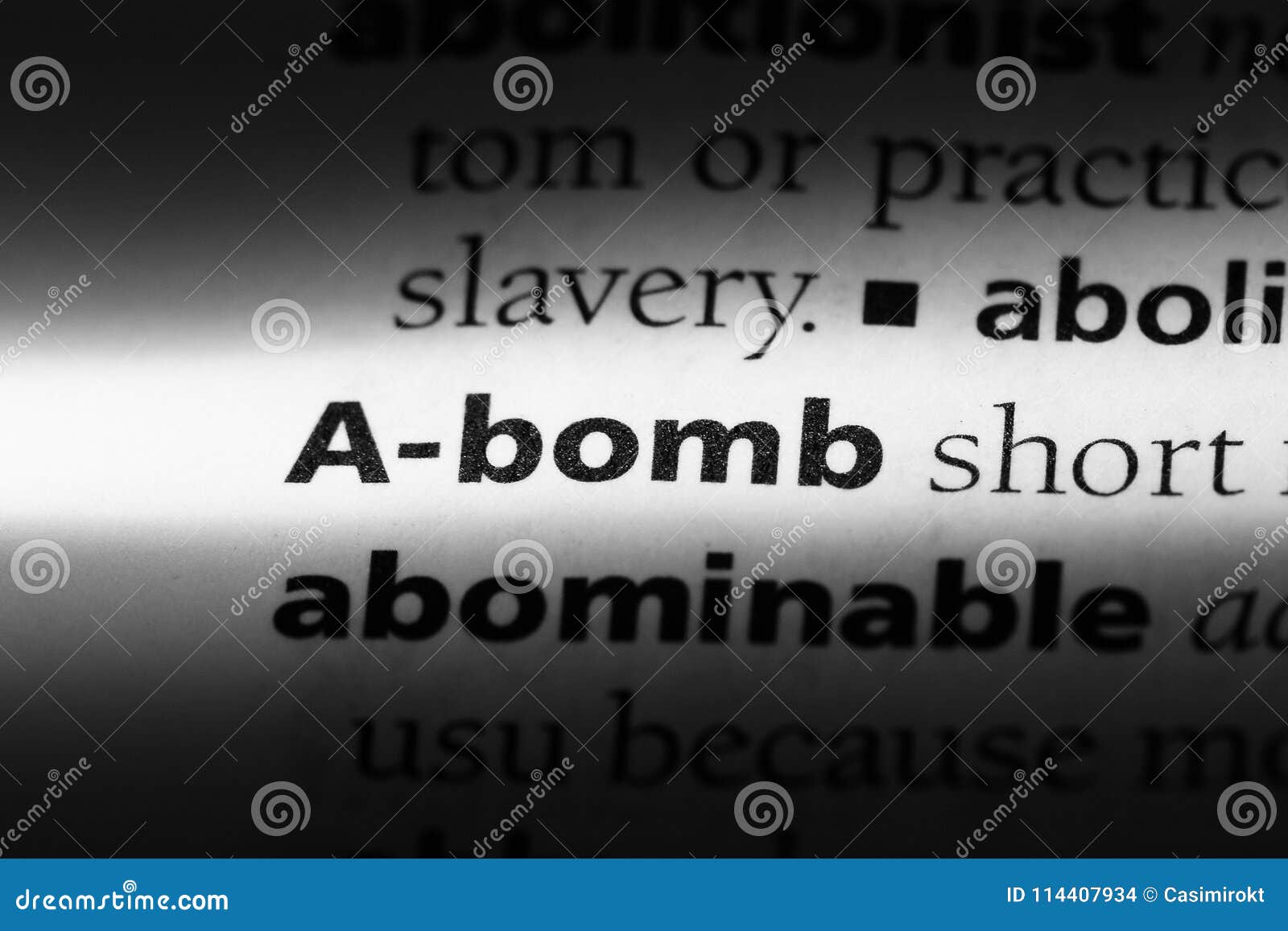 Abomb stock photo. Image of idea, paper, closeup, book 114407934