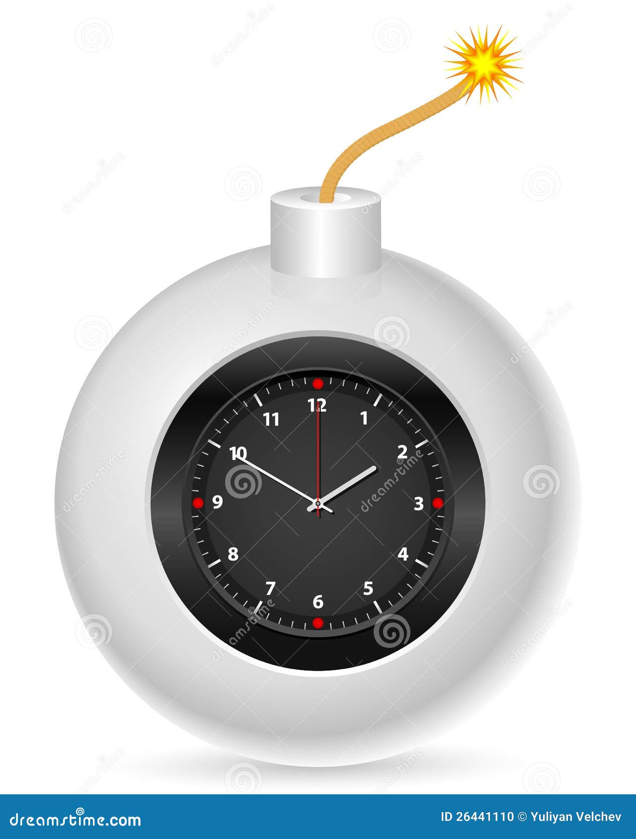 Bomb With Clock Stock Photo - Image: 264411101130 x 1300