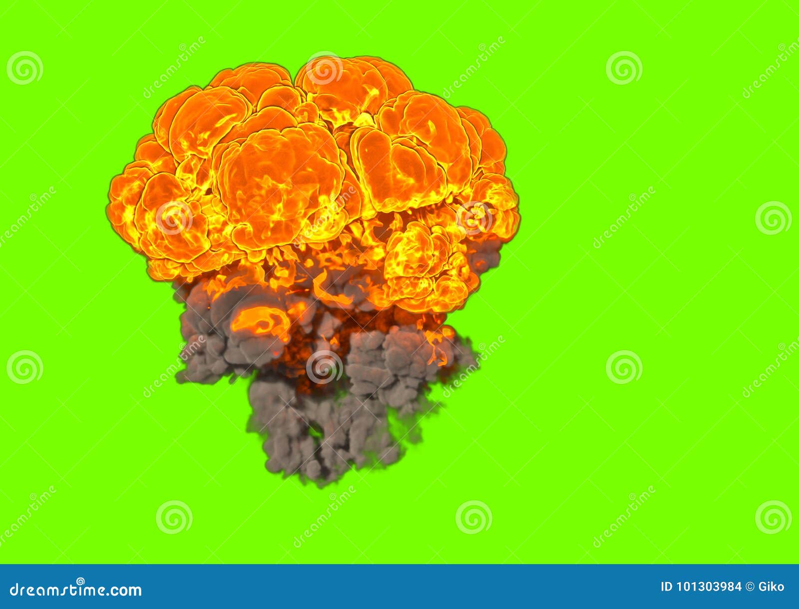 Bomb Explosion 3d Rendering Stock Illustration Illustration Of Smoke Power 101303984