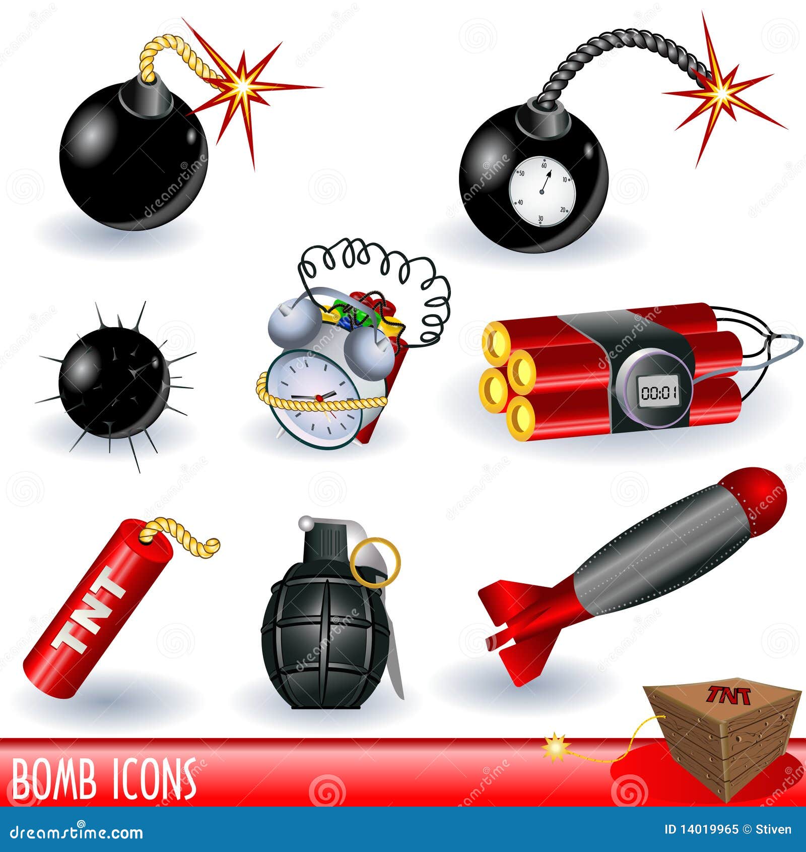 Bomb icons stock vector. Illustration of shiny, symbol ... fuse box stock photos pictures royalty free 