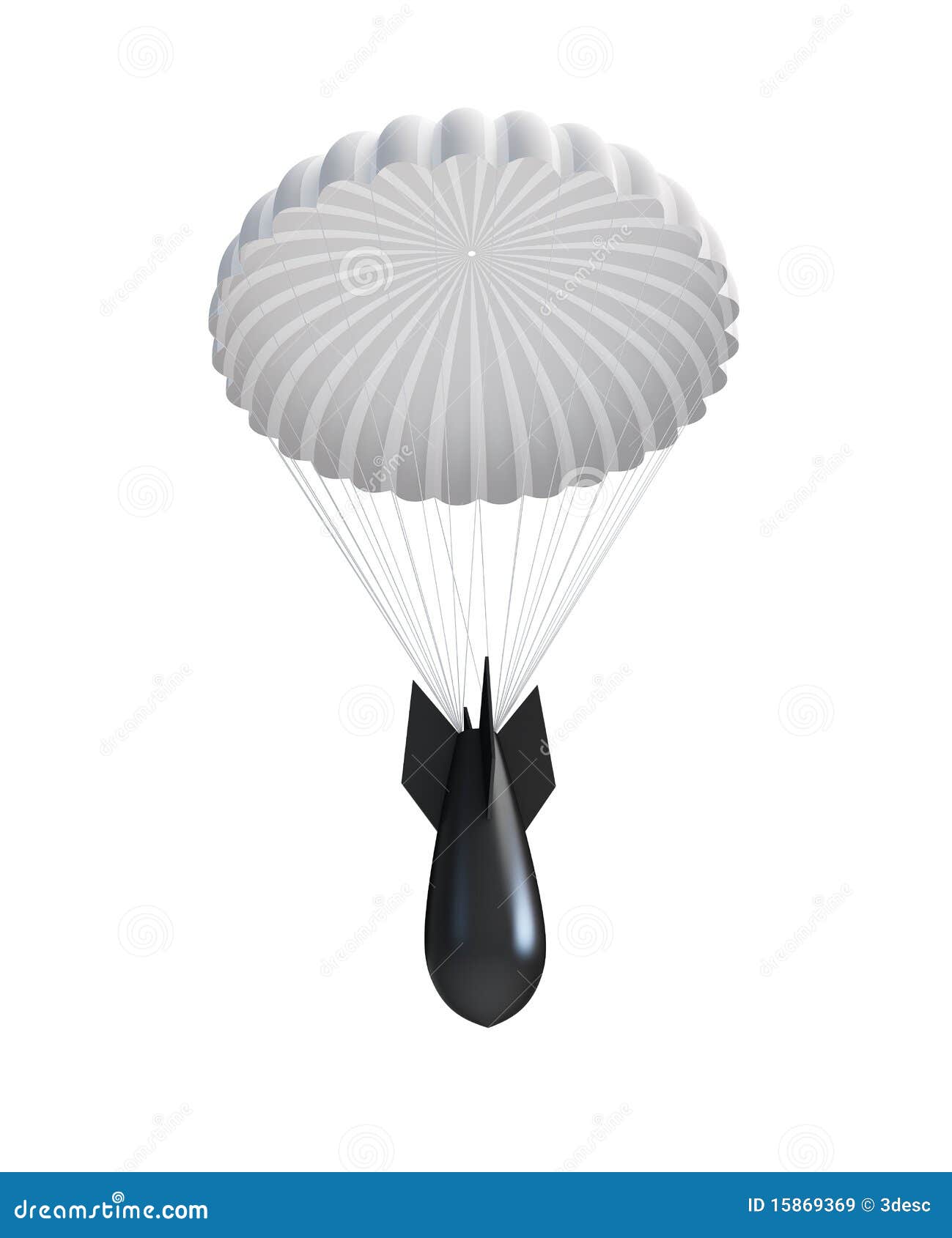 Bomb At Parachute Royalty Free Stock Images Image 15869369
