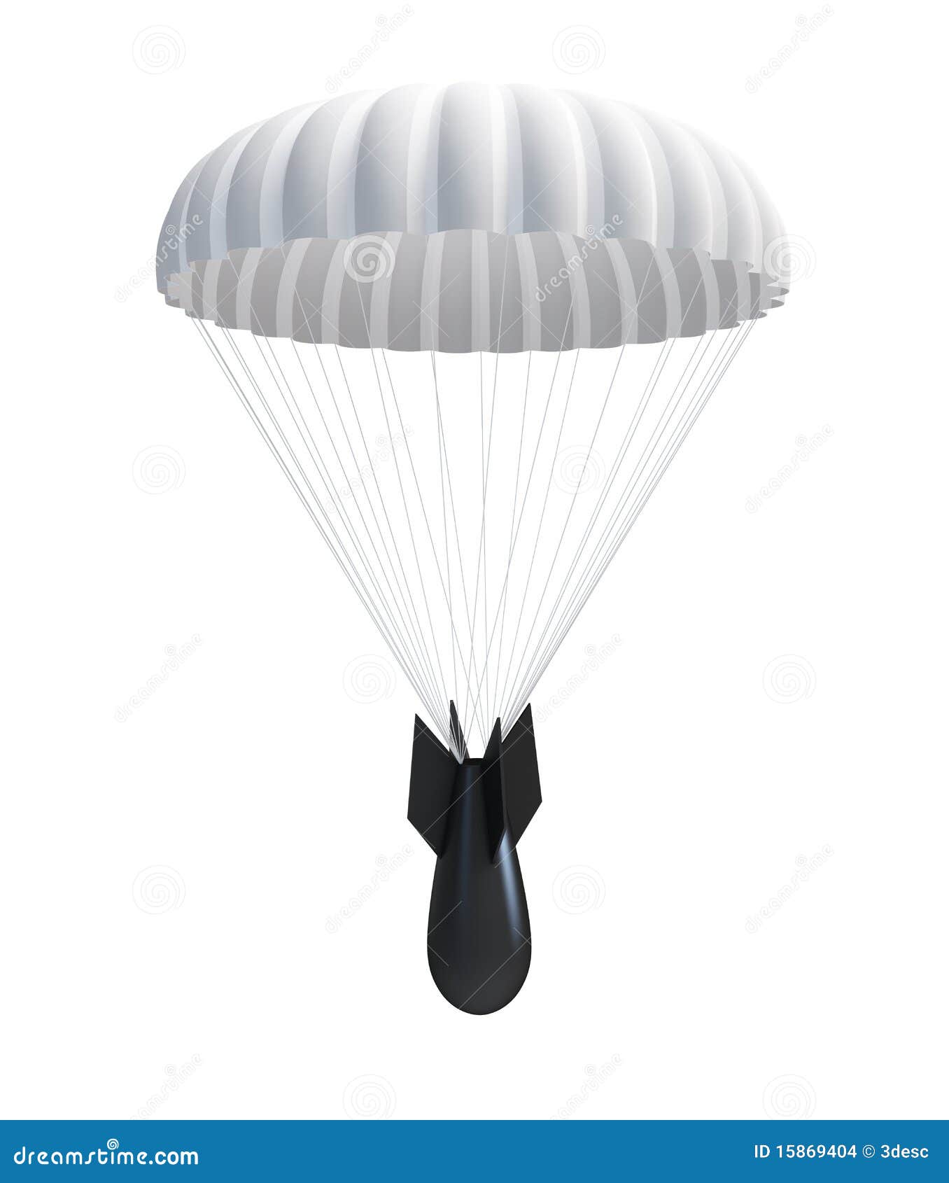 Bomb At Parachute Stock Images Image 15869404