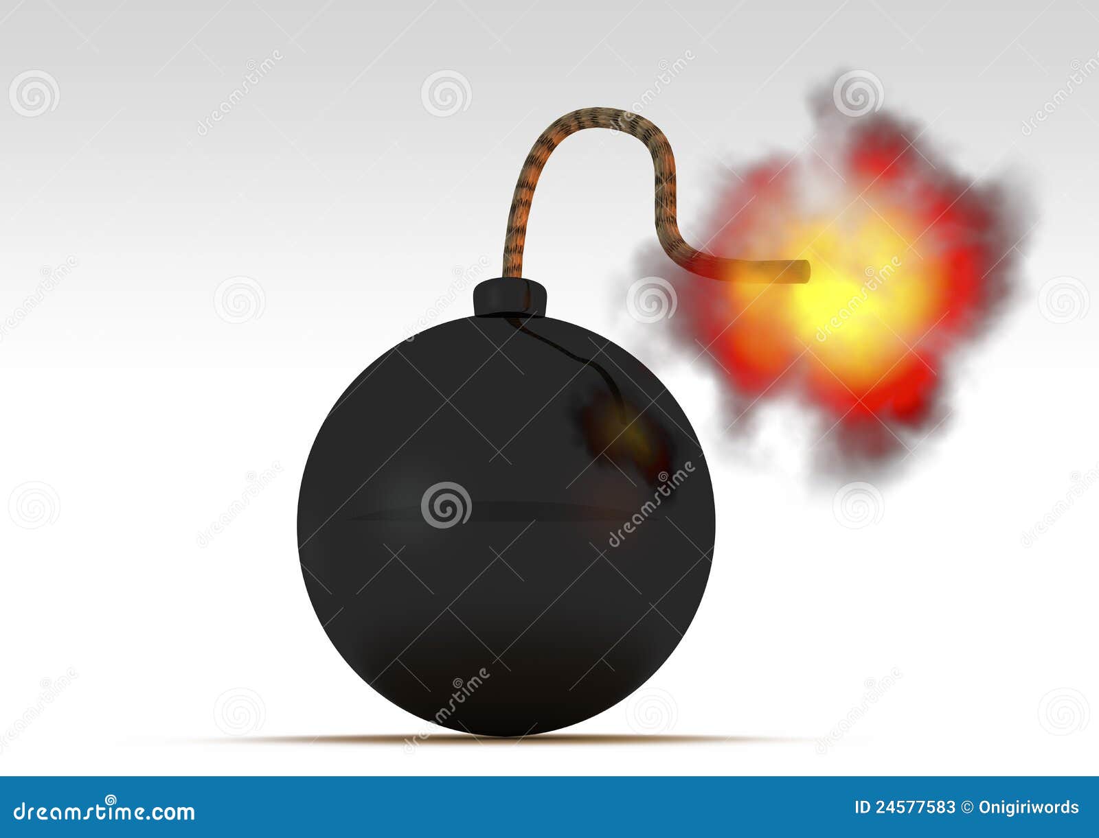 Ilustración de una bomba.