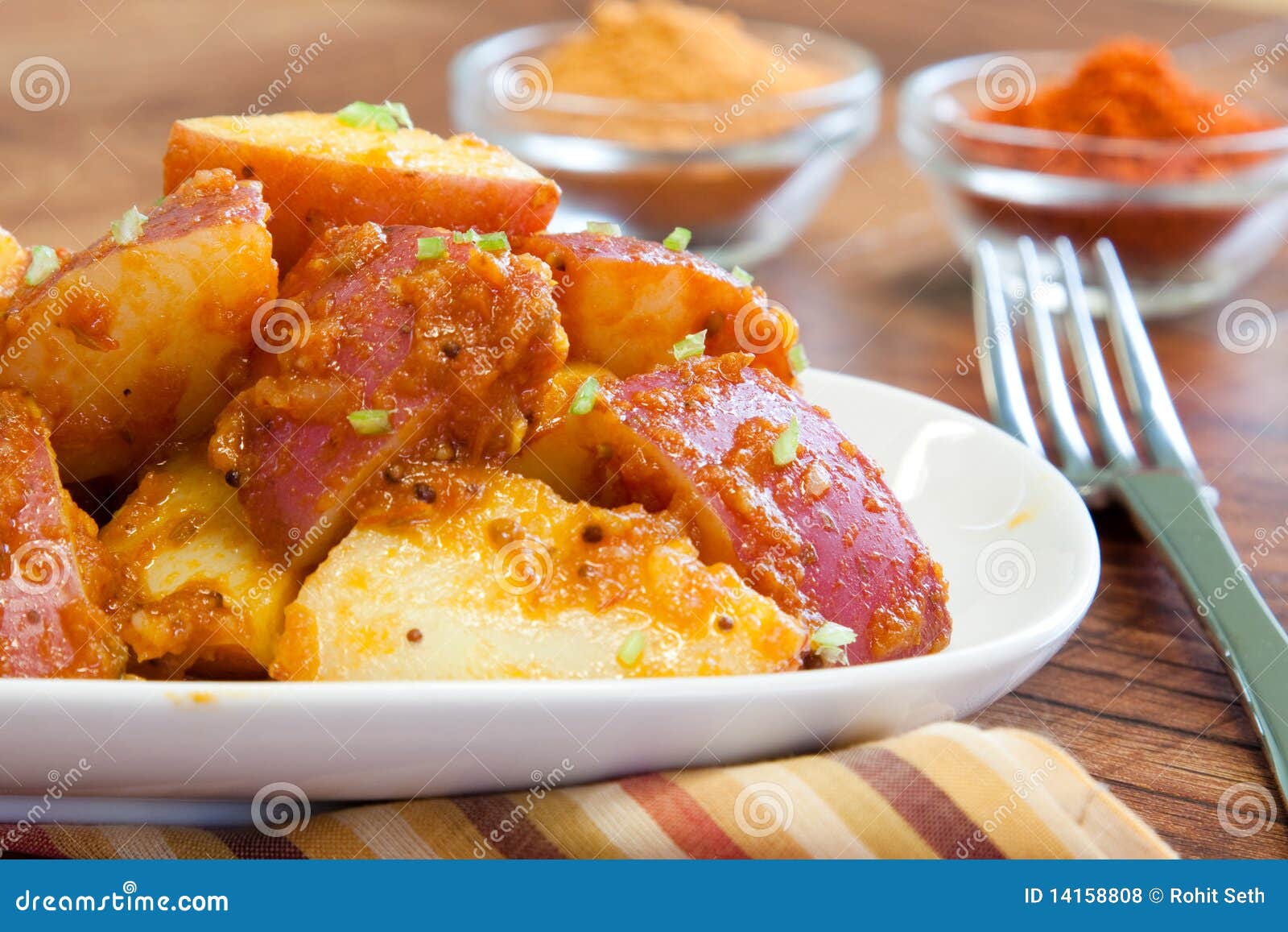 Bombay Potatoes - Indian Food Stock Photo - Image of potato, potatoes