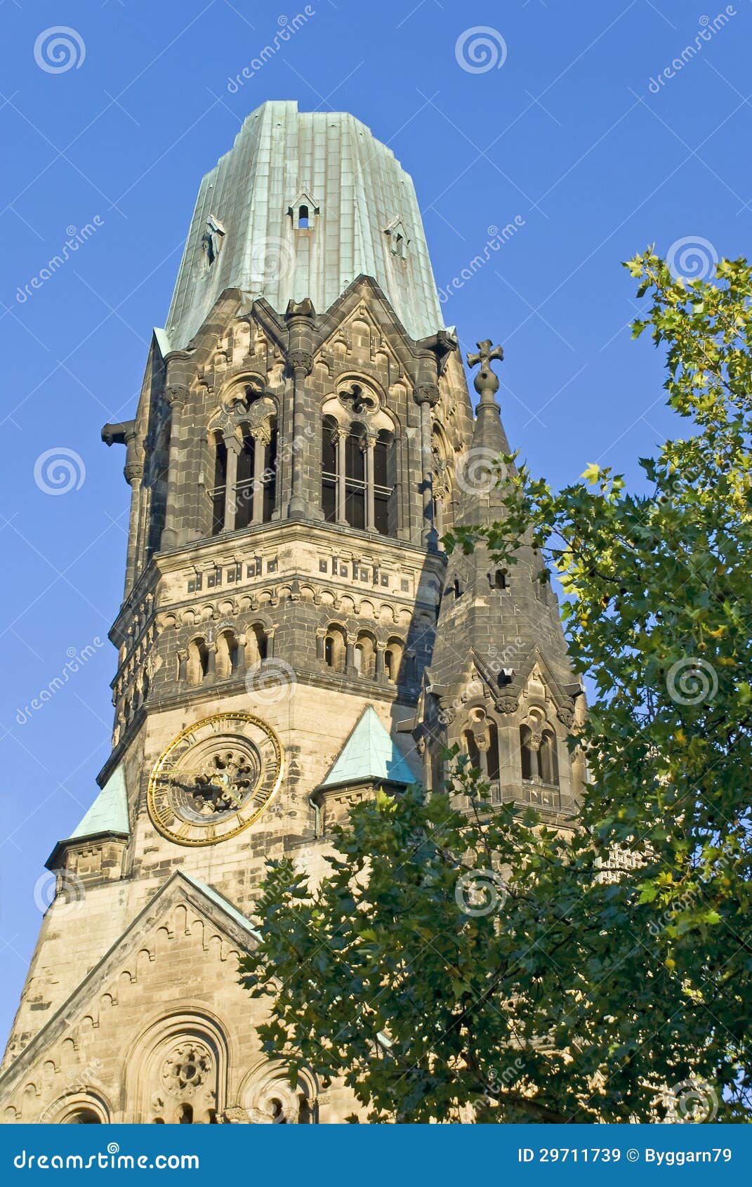 Bombed church in Berlin stock image. Image of autumn 29711739