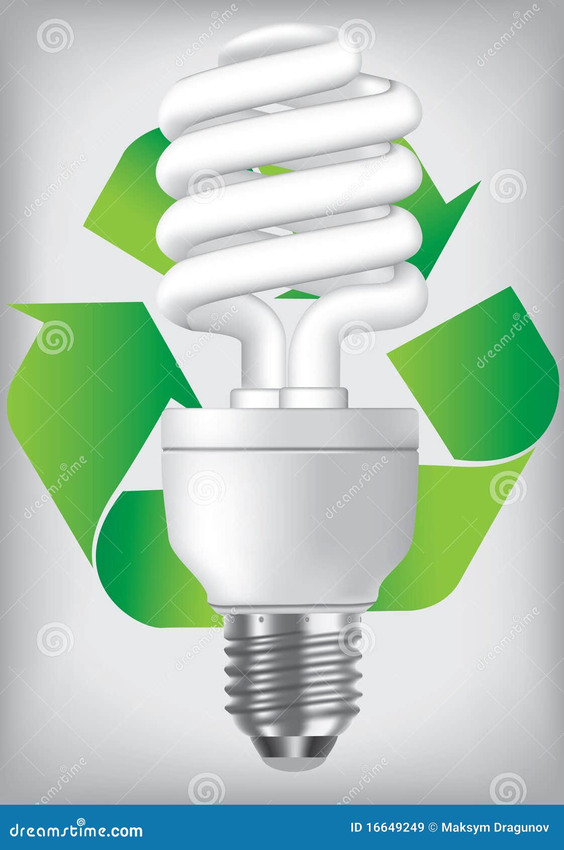Bombilla ahorro de vector. Ilustración de calentamiento 16649249