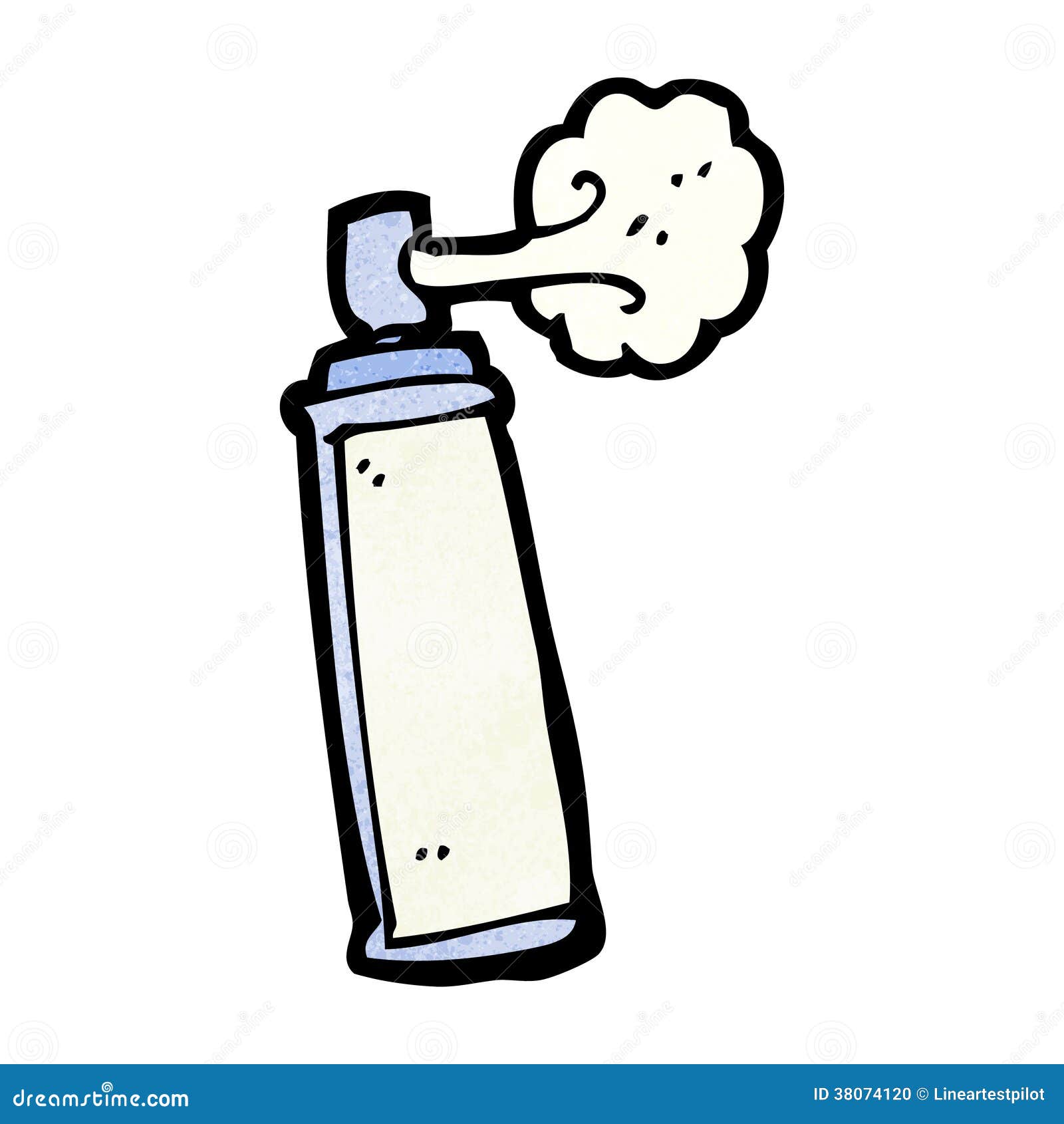 Bomboletta Spray Del Fumetto Illustrazione di Stock - Illustrazione di  deodorante, fumetto: 38074120