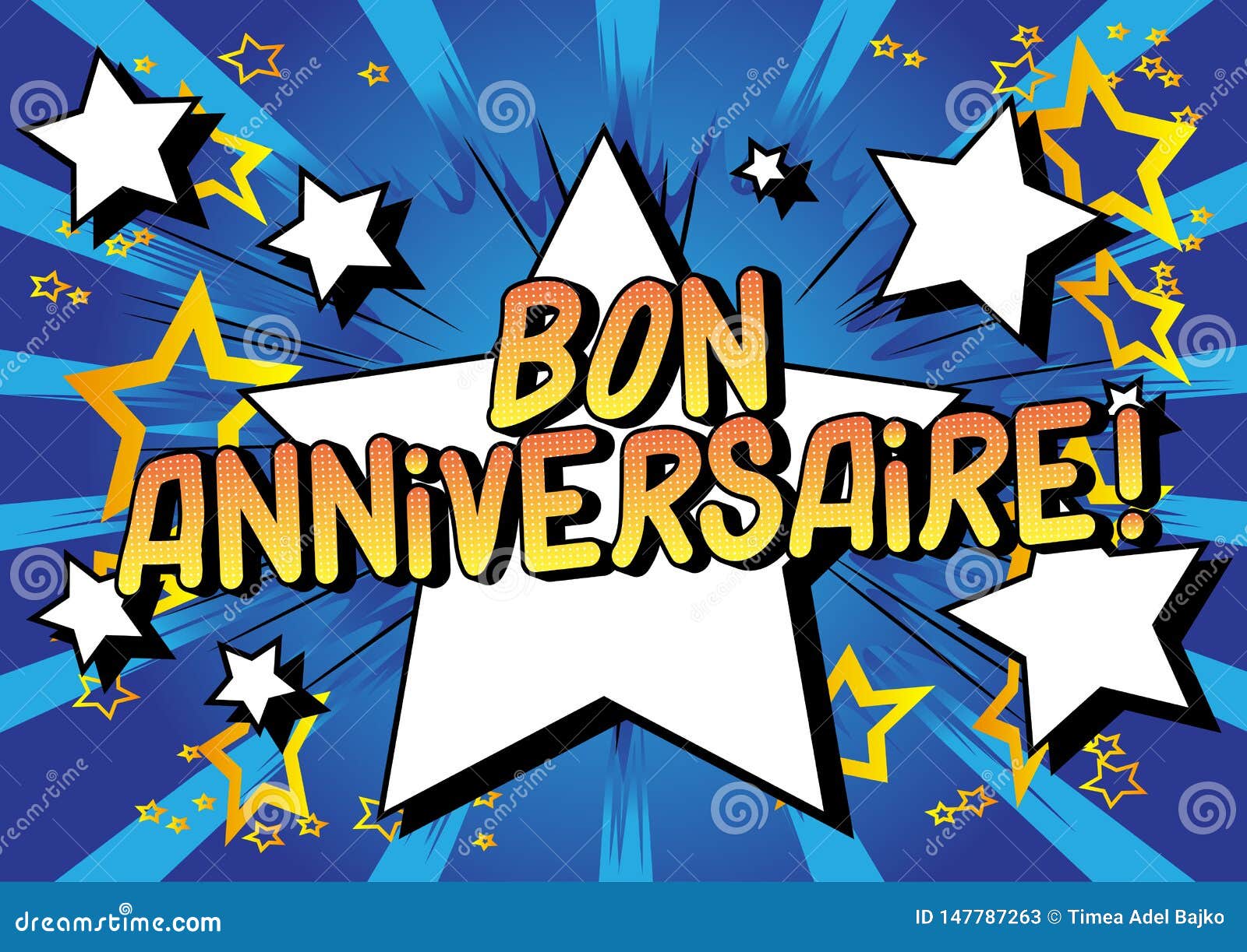 Bon Anniversaire Ayez Un Bon Anniversaire En Fran Ais Illustration De Vecteur Illustration Du Illustration Invitation