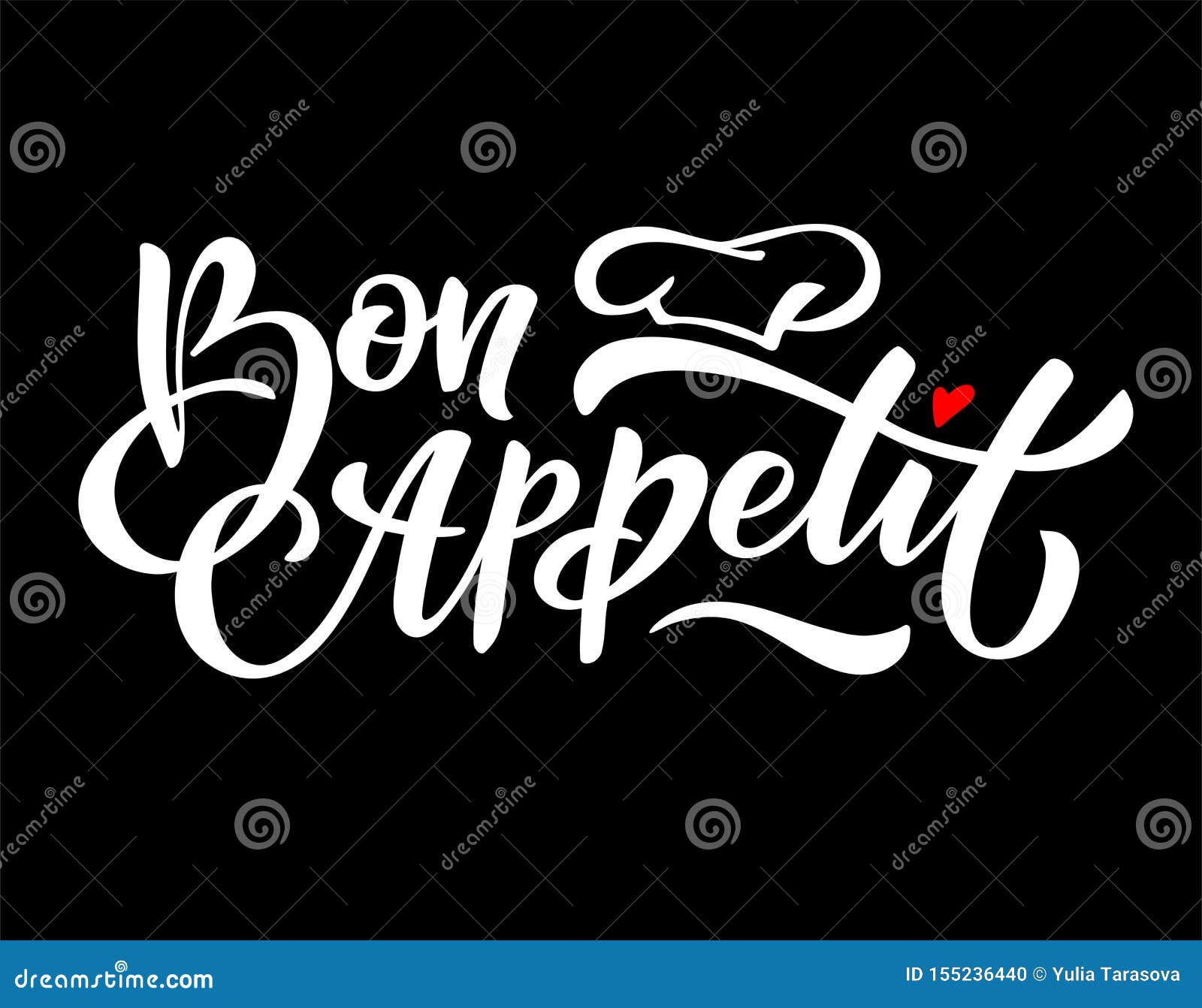 Bon appetit stock vector. Illustration of inscription - 155236440