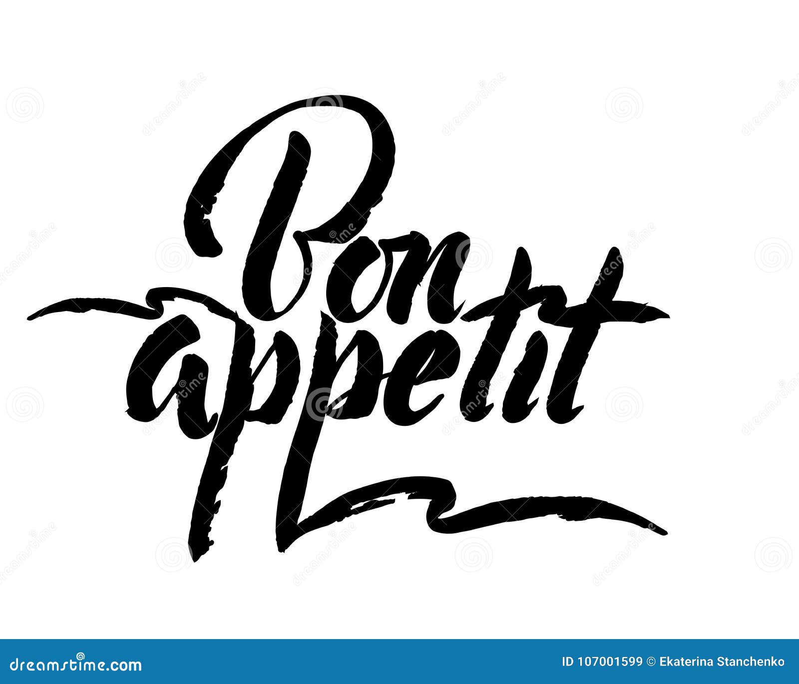 Bon Appetit - Hand Lettering Inscription To Winter Holiday Design ...