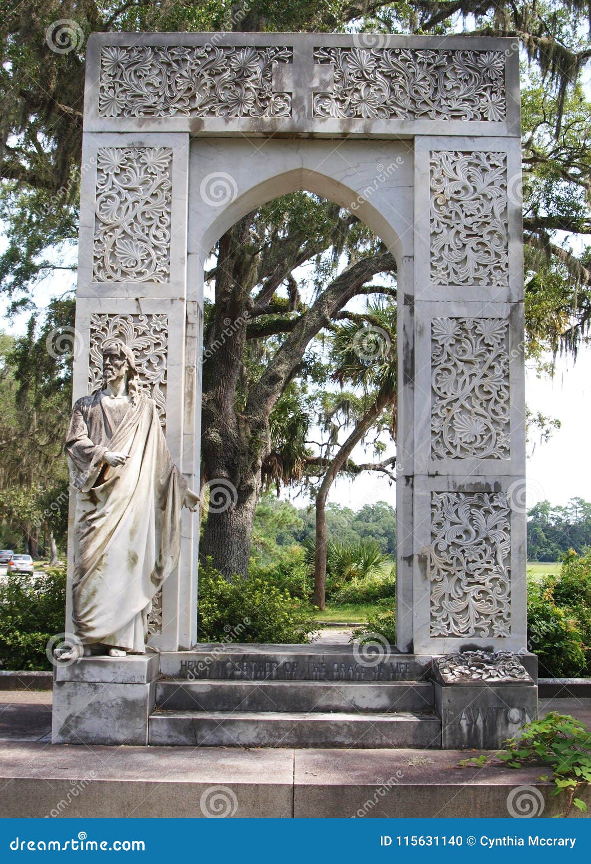 Bonaventure Cemetery Near Savannah Georgia Editorial Image