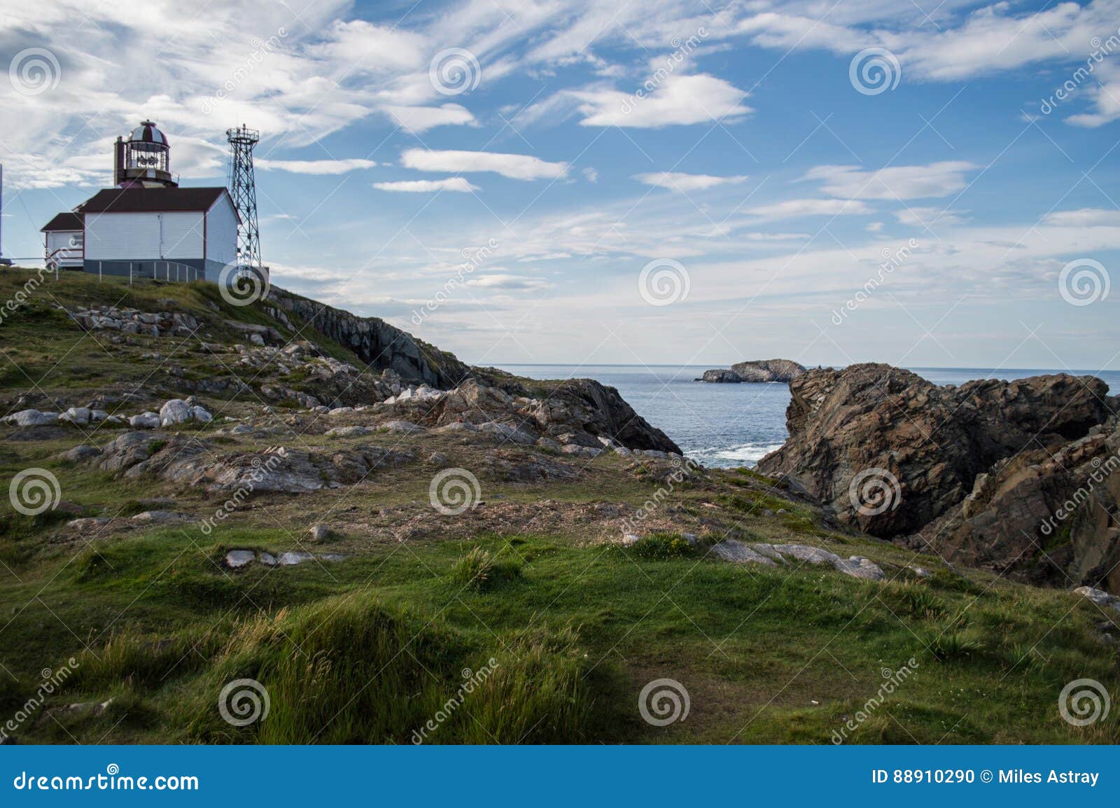 Bonavista Lighthouse in Newfoundland Stock Photo Image of coastline