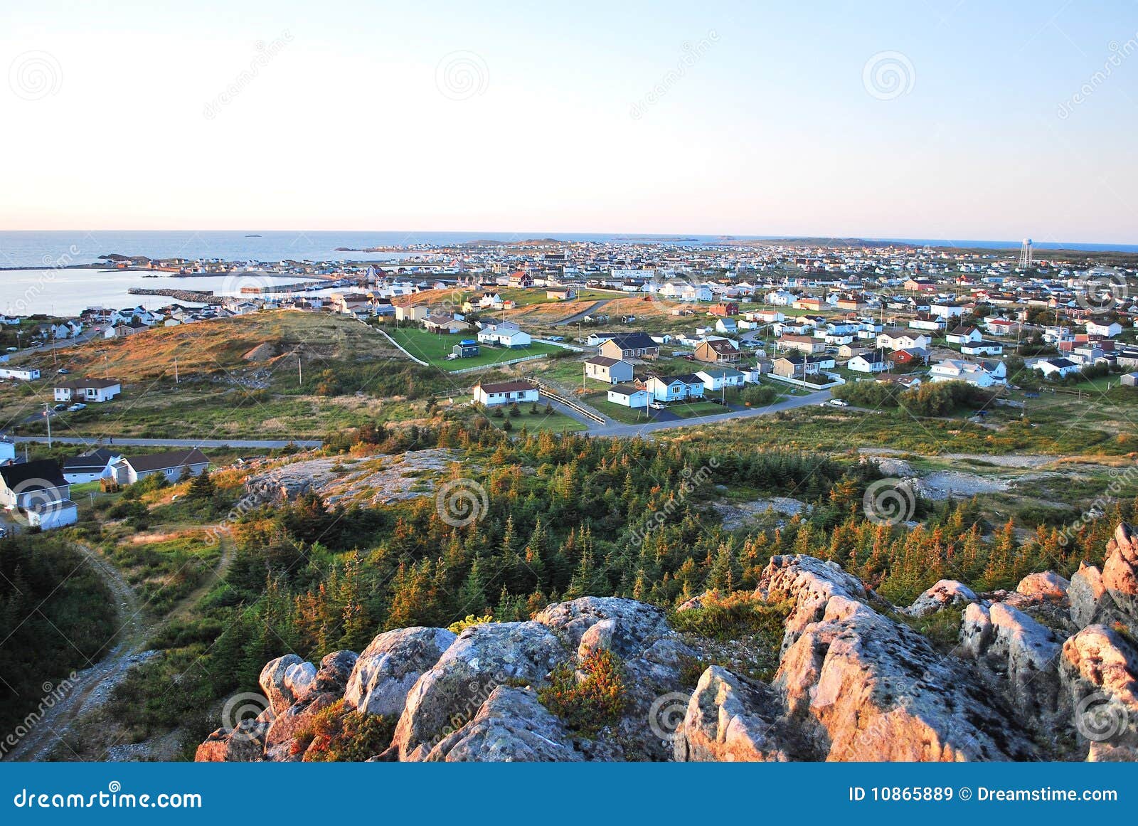Bonavista Town stock image. Image of picturesque, residences 10865889