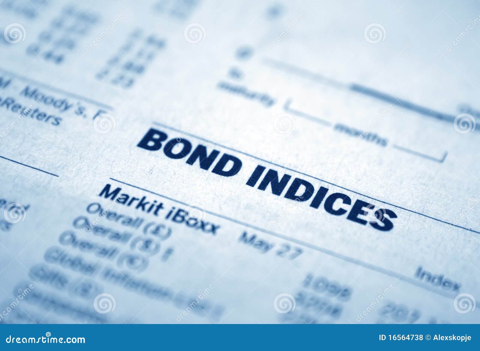 Bond indices stock photo. Image of capitalism, growth 16564738
