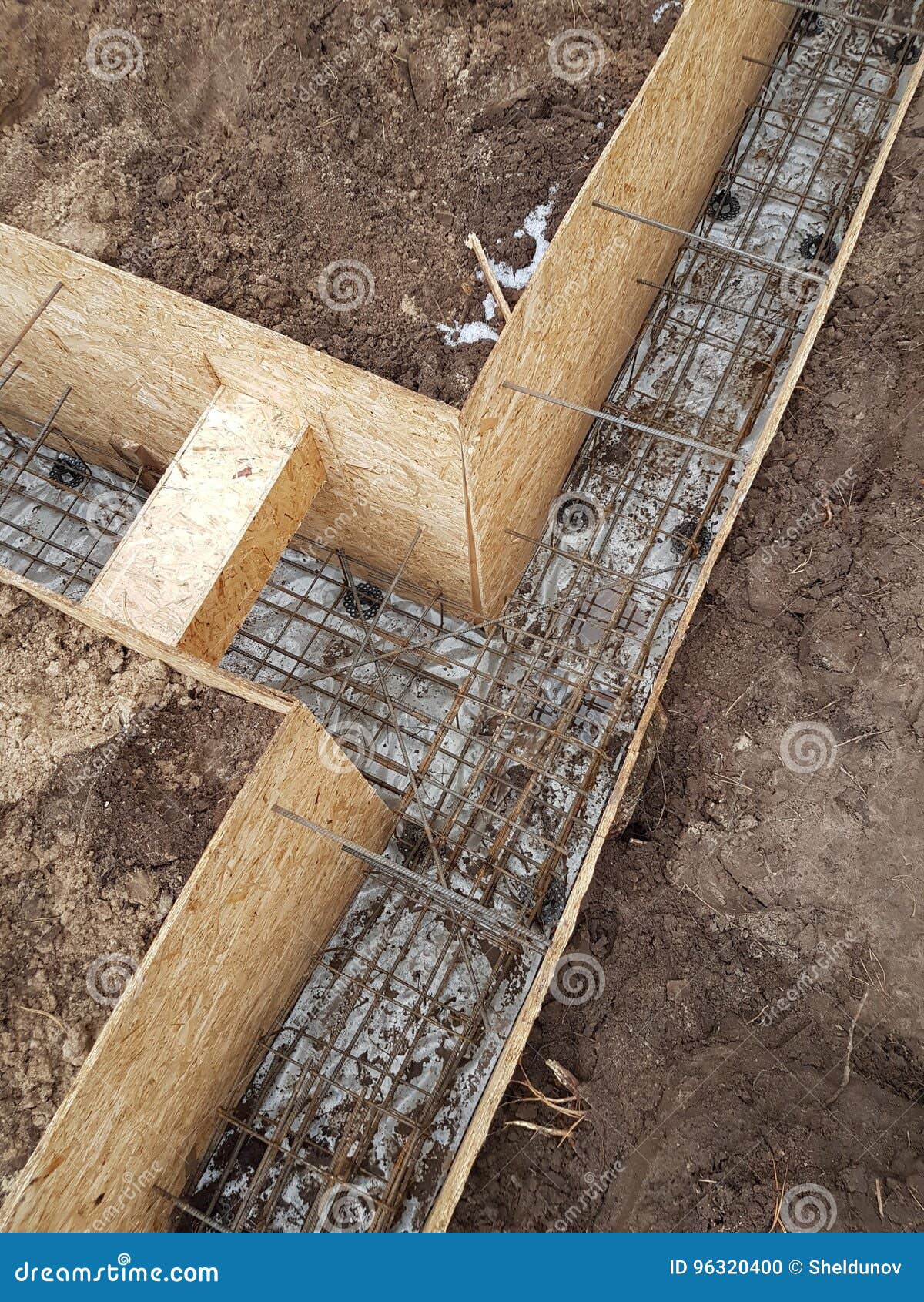 Bonding of reinforcement stock photo. Image of installation 96320400