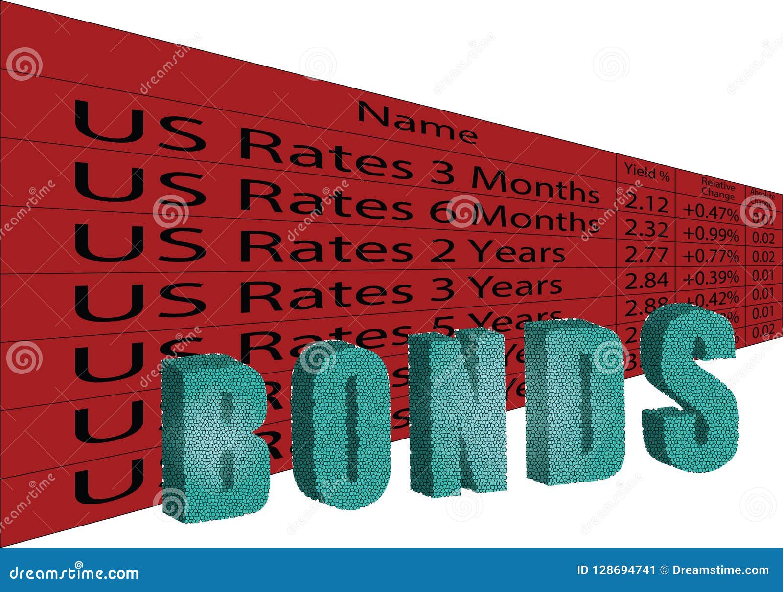 United States Bonds stock vector. Illustration of 128694741
