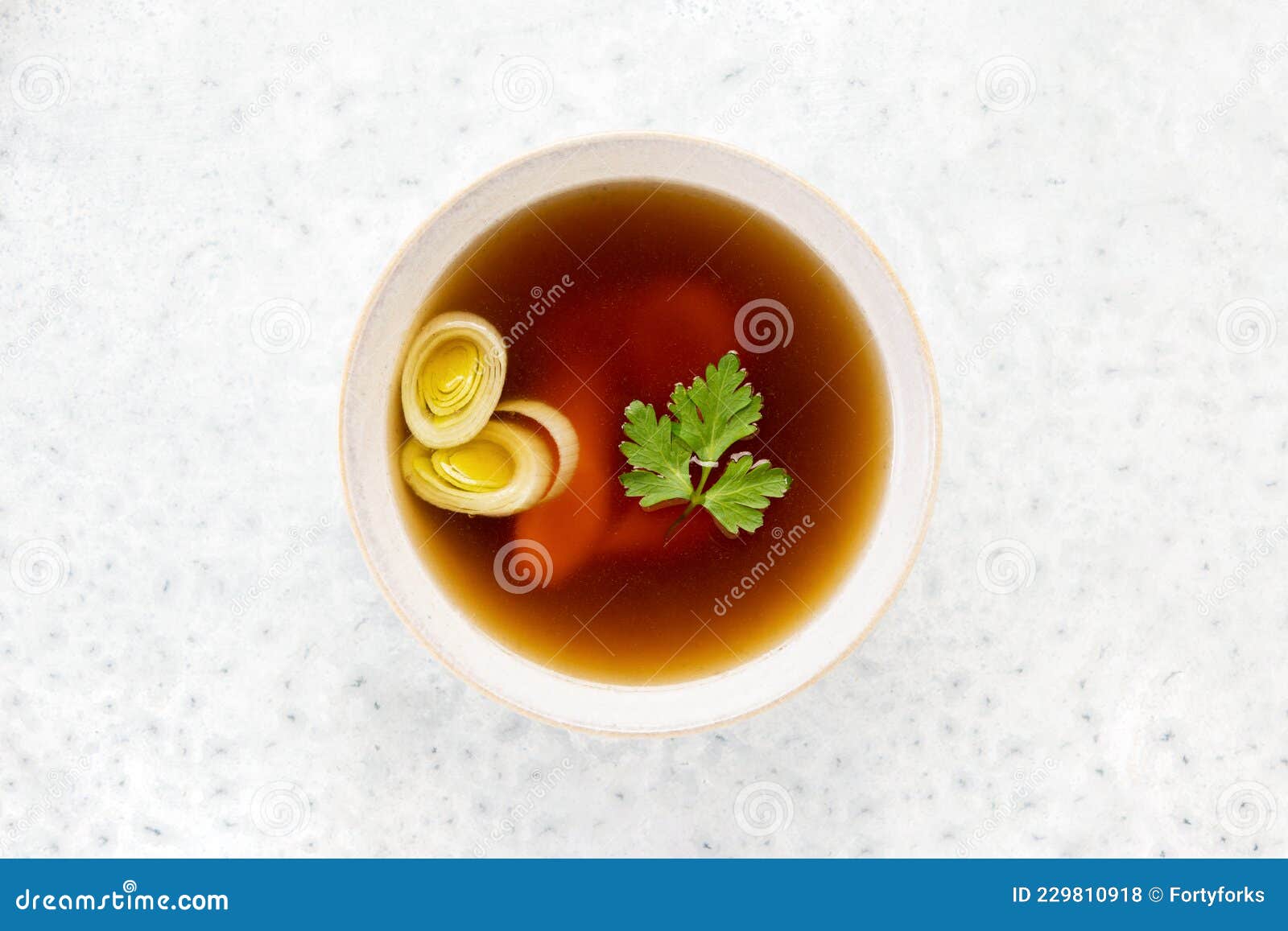 Bone Broth in a Bowl, Top Down View Stock Photo Image of protein, bouillon 229810918