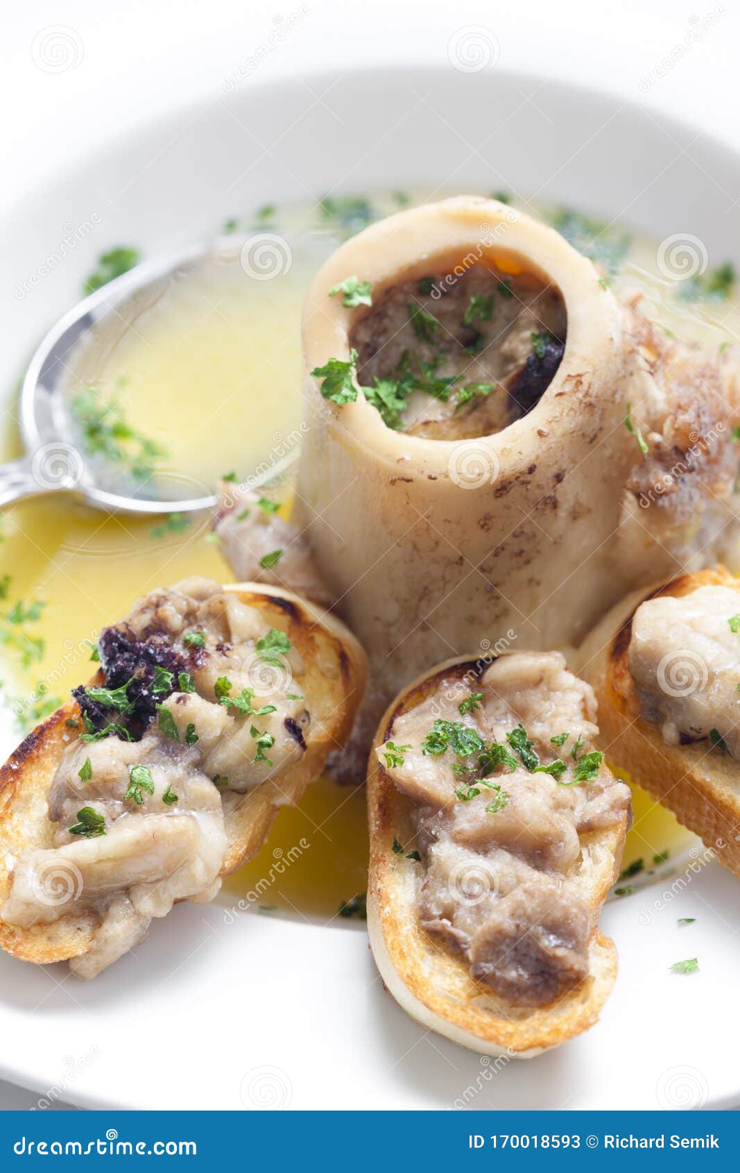 Bone marrow soup stock image. Image of herbs, nourishment 170018593