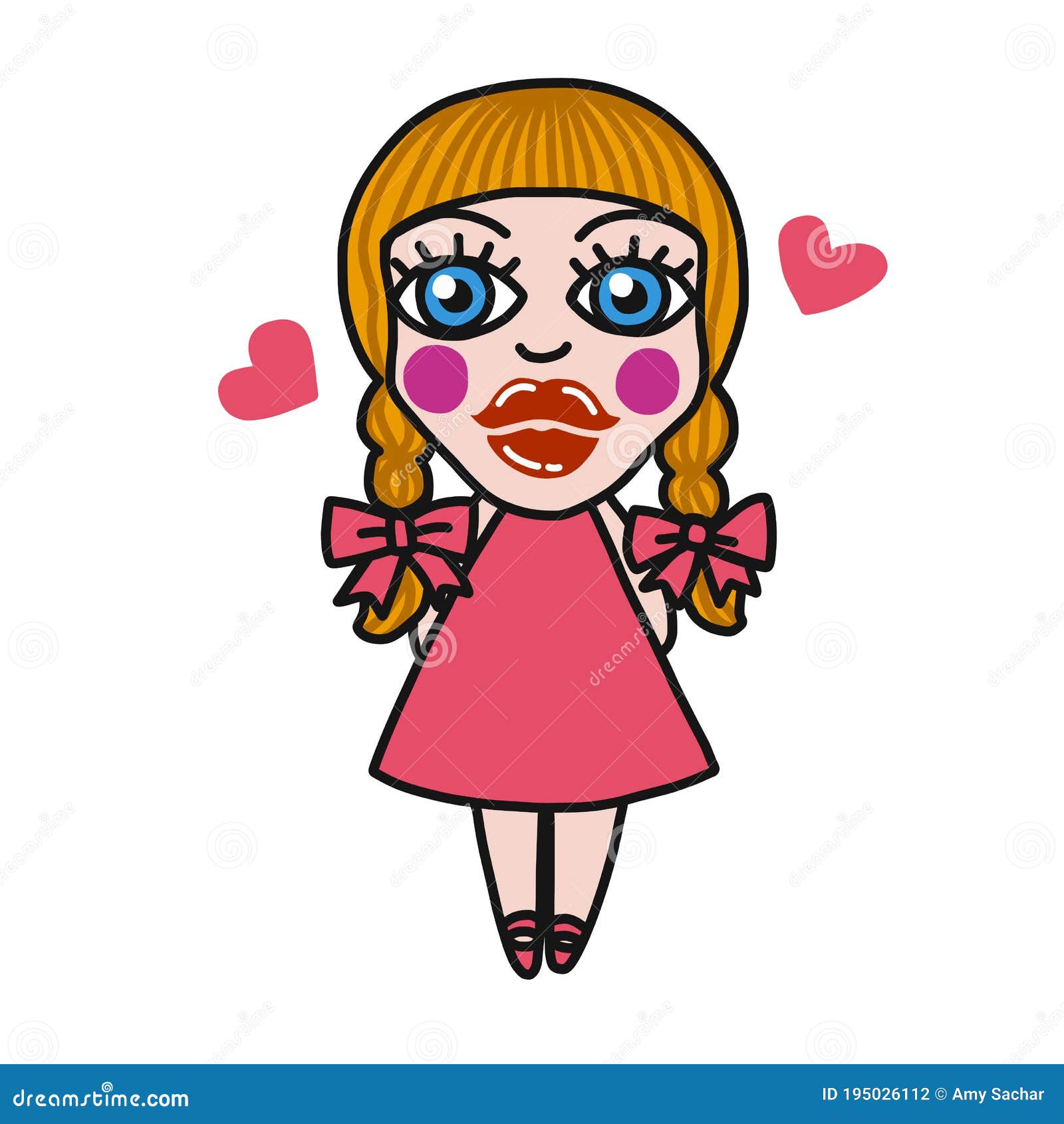 A Menina Com Um Sorriso De Boneca De Desenho Animado De Boneca Vetor PNG , Desenho  Animado, Boneca, Sorriso Imagem PNG e Vetor Para Download Gratuito