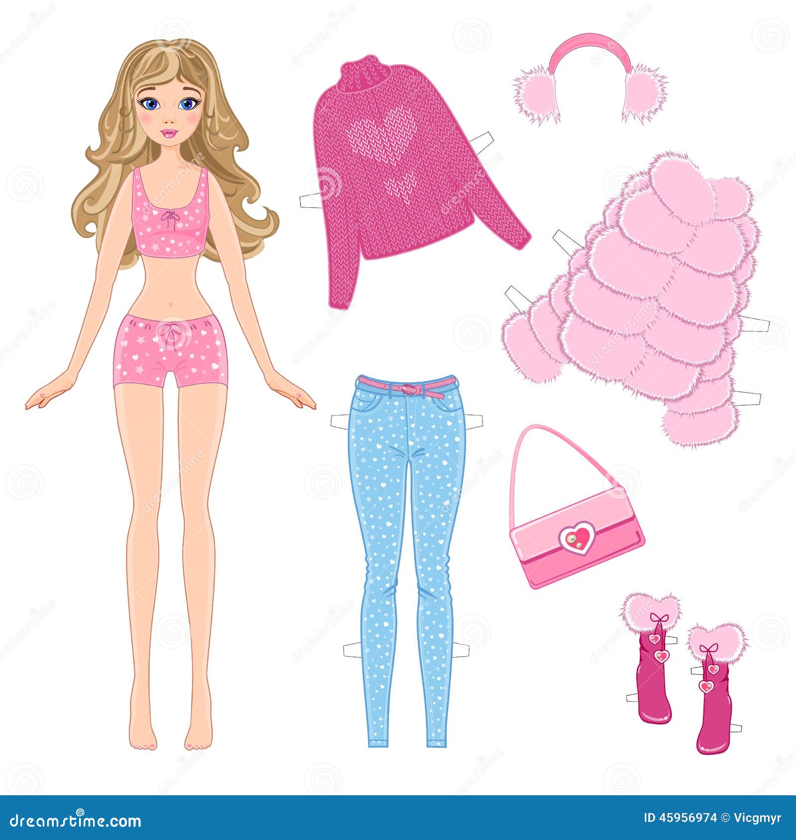 Bonecas de Papel - Barbie com roupas para imprimir - Brinquedos de