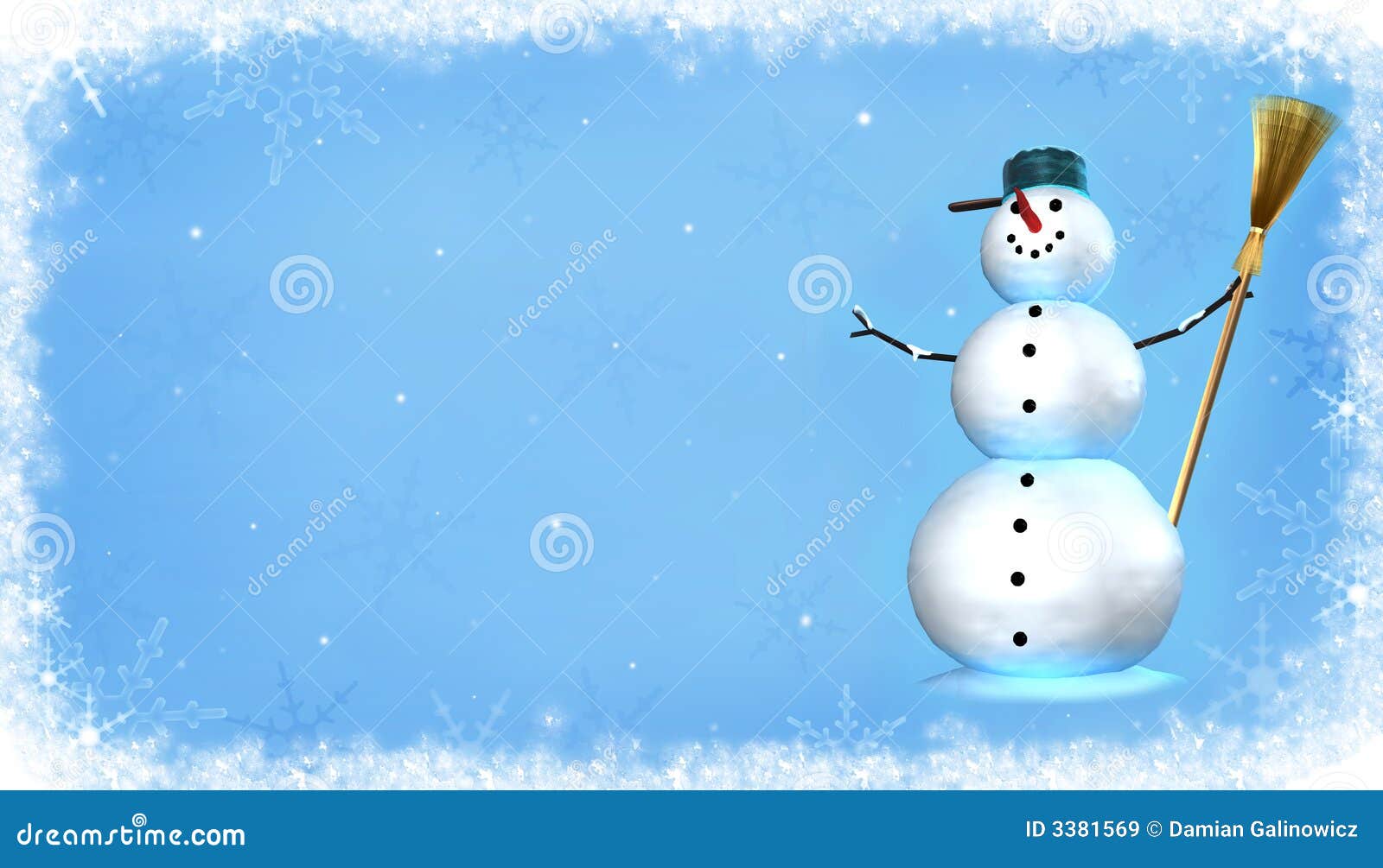 Boneco de neve ilustração stock. Ilustração de snowman - 3381569