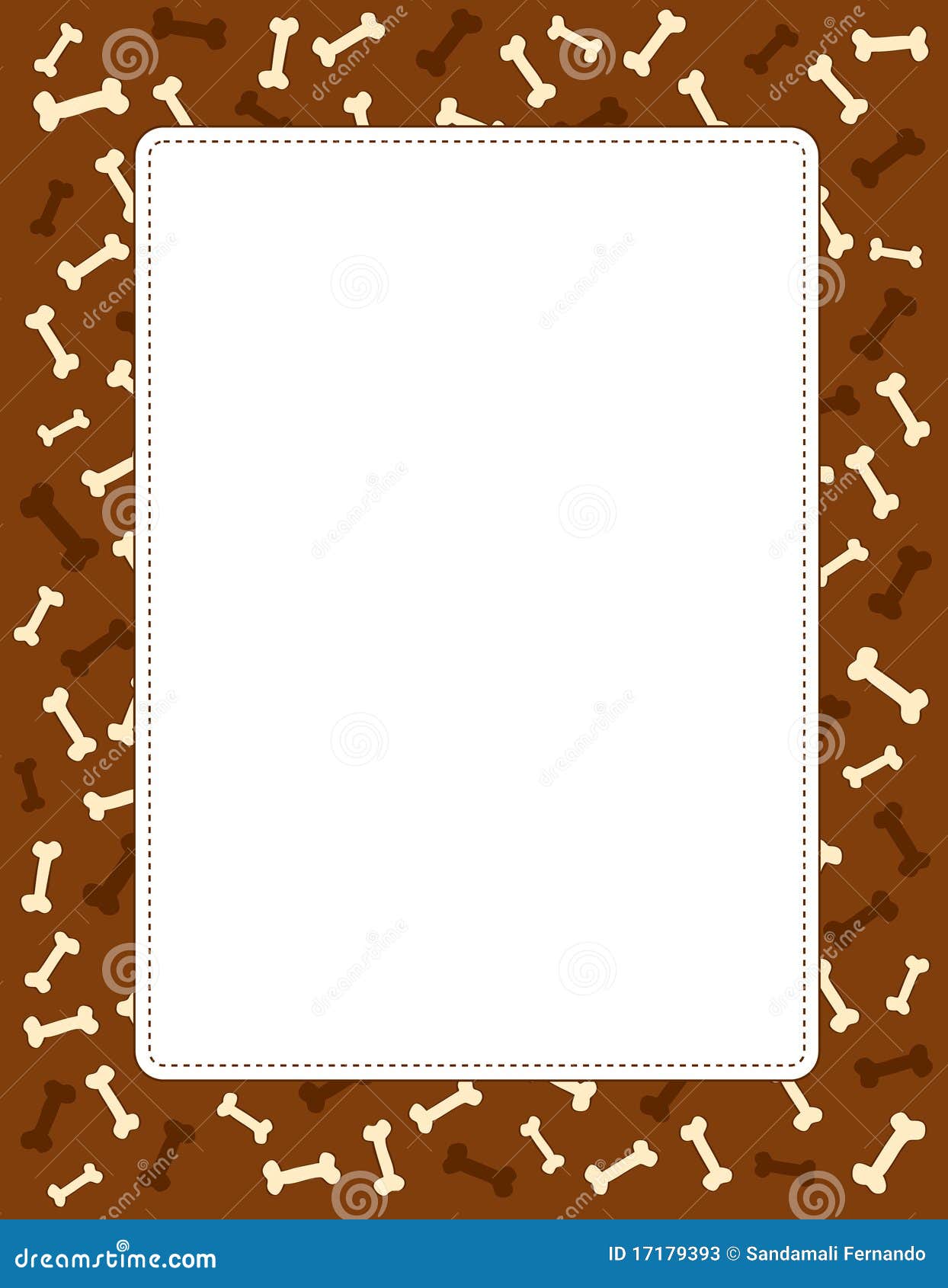 Bones Border / Frame stock vector. Illustration of animal - 17179393