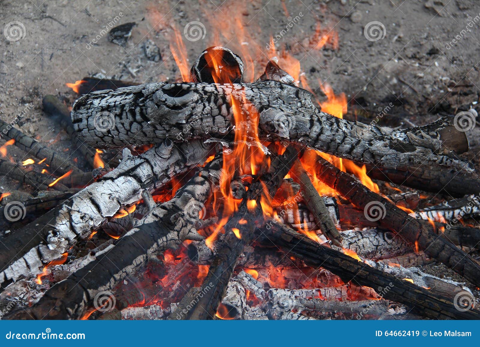 Bonfire stock image. Image of fire, heat, sparks, campfire - 64662419
