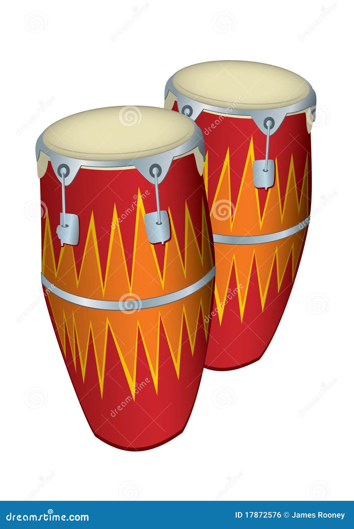 Bongos stock illustration. Illustration of percussion 17872576