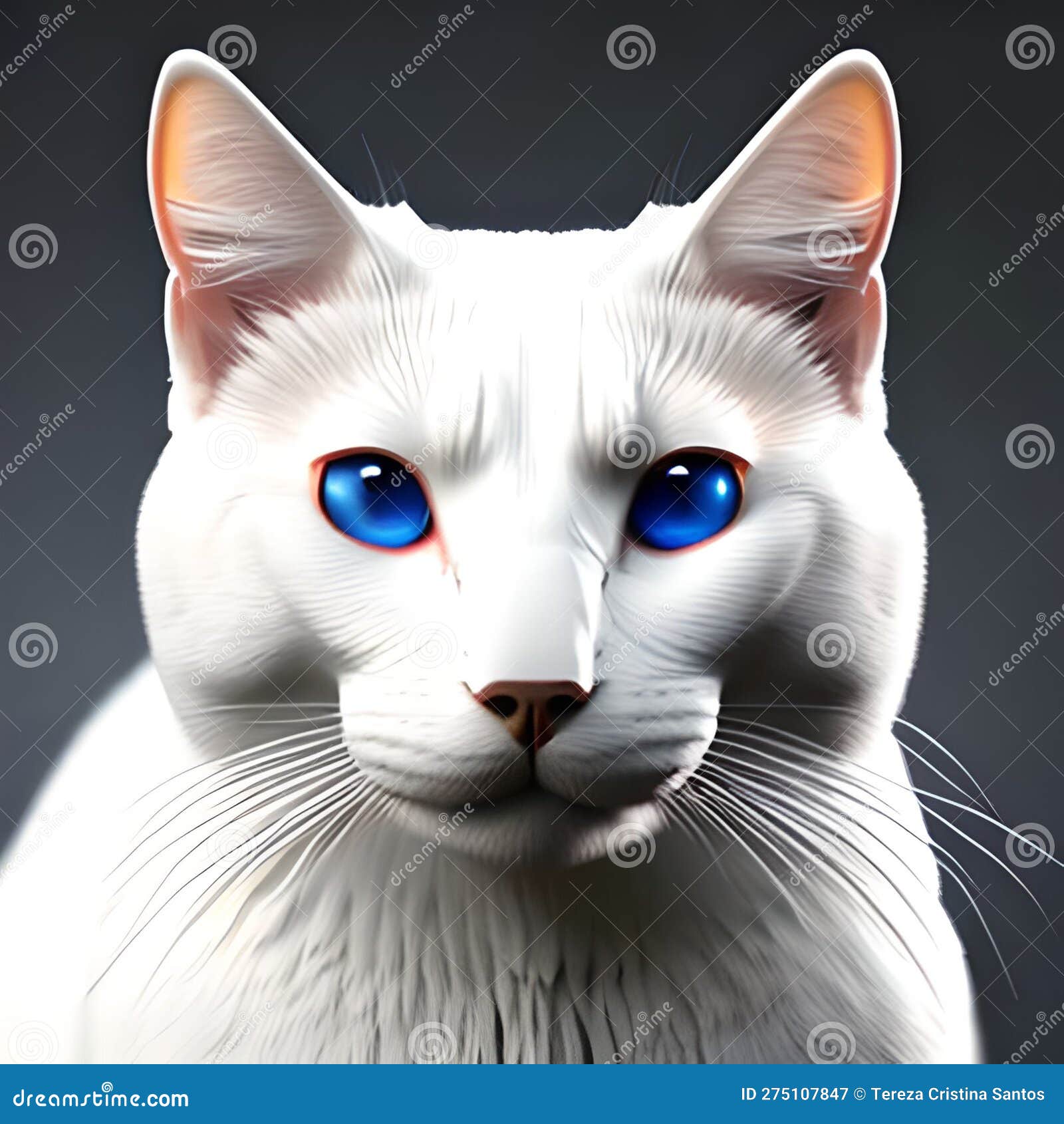 Bela imagem de ilustrações de gato realista