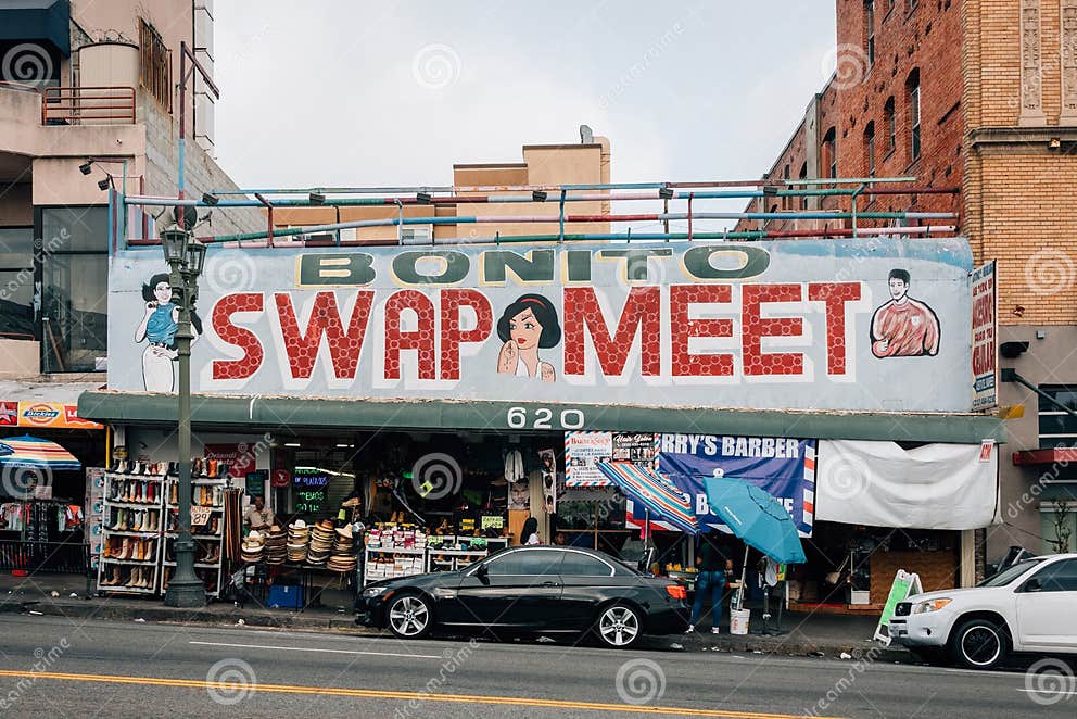 Bonito Swap Meet, in Westlake, Los Angeles, California Editorial Stock