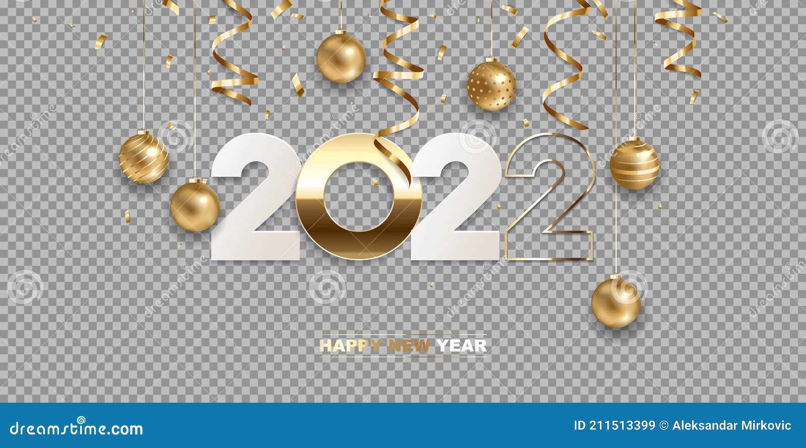 Bonne année 2022 illustration de vecteur. Illustration du noël - 211513399